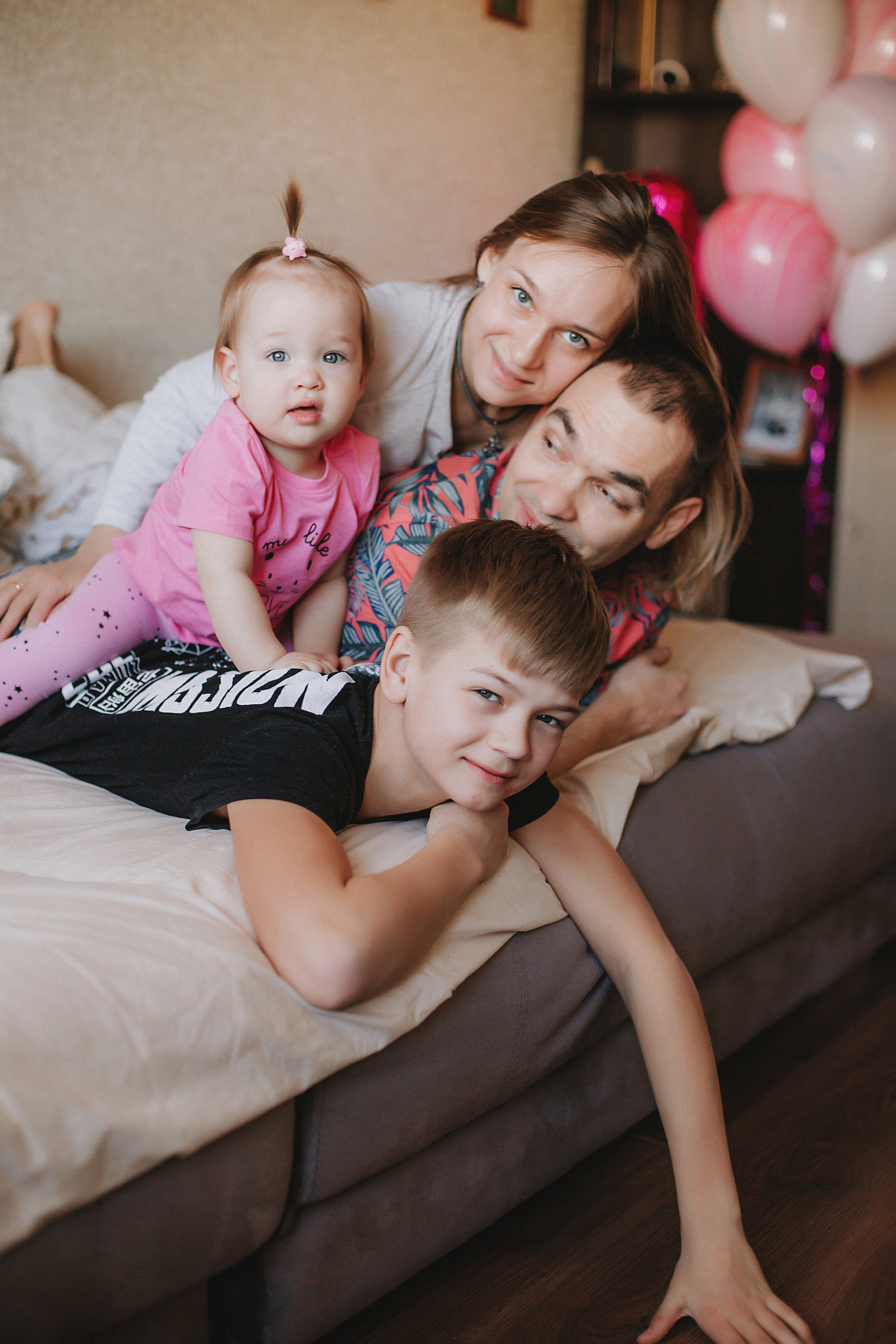 Женя, Дима, Егор и Даша! Годовасие дома!. Свадебный, семейный фотограф в Дзержинске, Нижнем Новгороде Наталья Хр