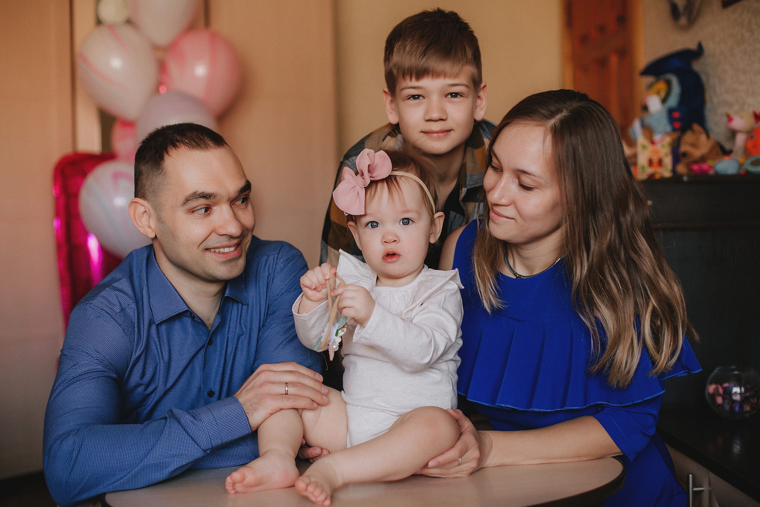 Женя, Дима, Егор и Даша! Годовасие дома!. Свадебный, семейный фотограф в Дзержинске, Нижнем Новгороде Наталья Хр