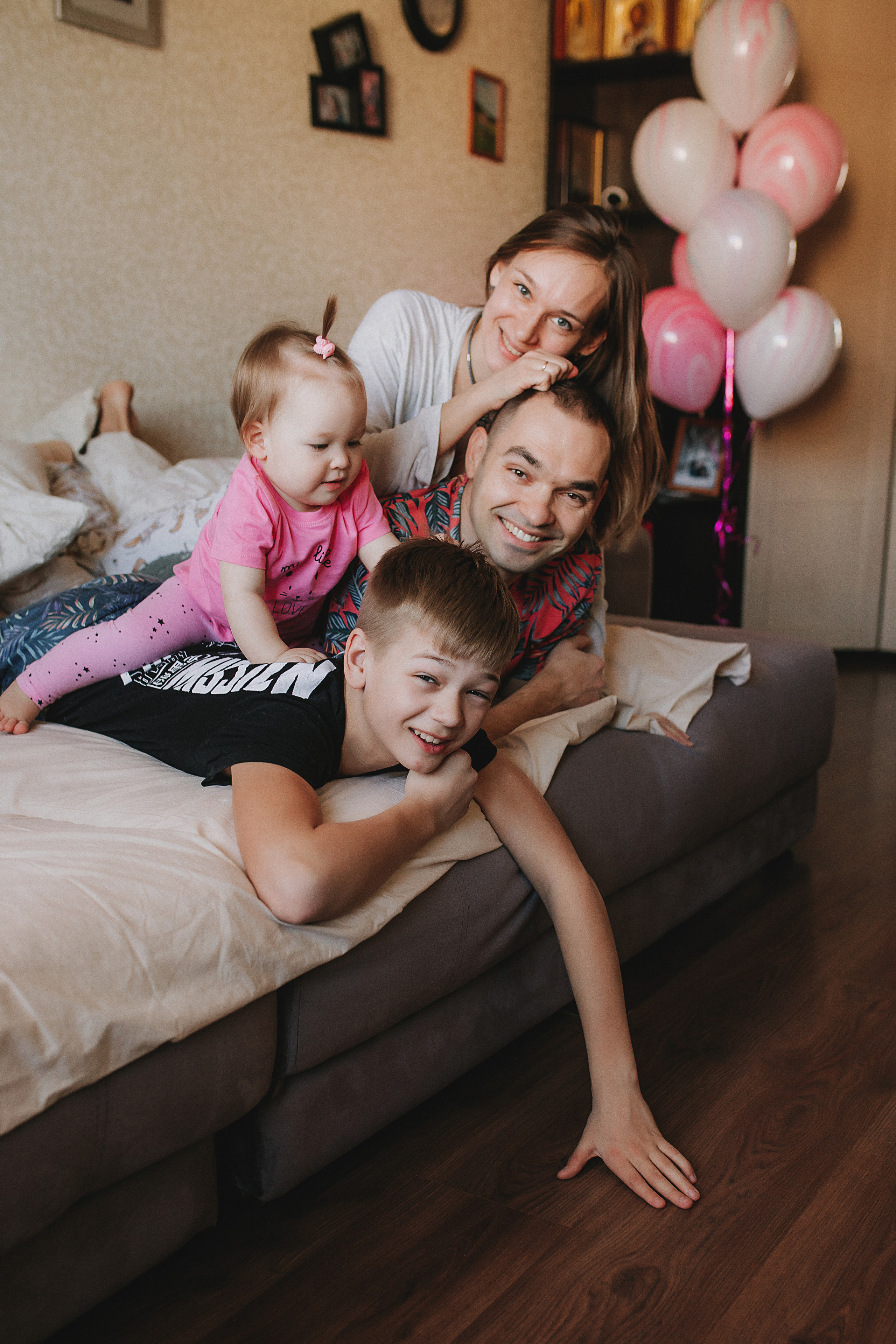 Женя, Дима, Егор и Даша! Годовасие дома!. Свадебный, семейный фотограф в Дзержинске, Нижнем Новгороде Наталья Хр