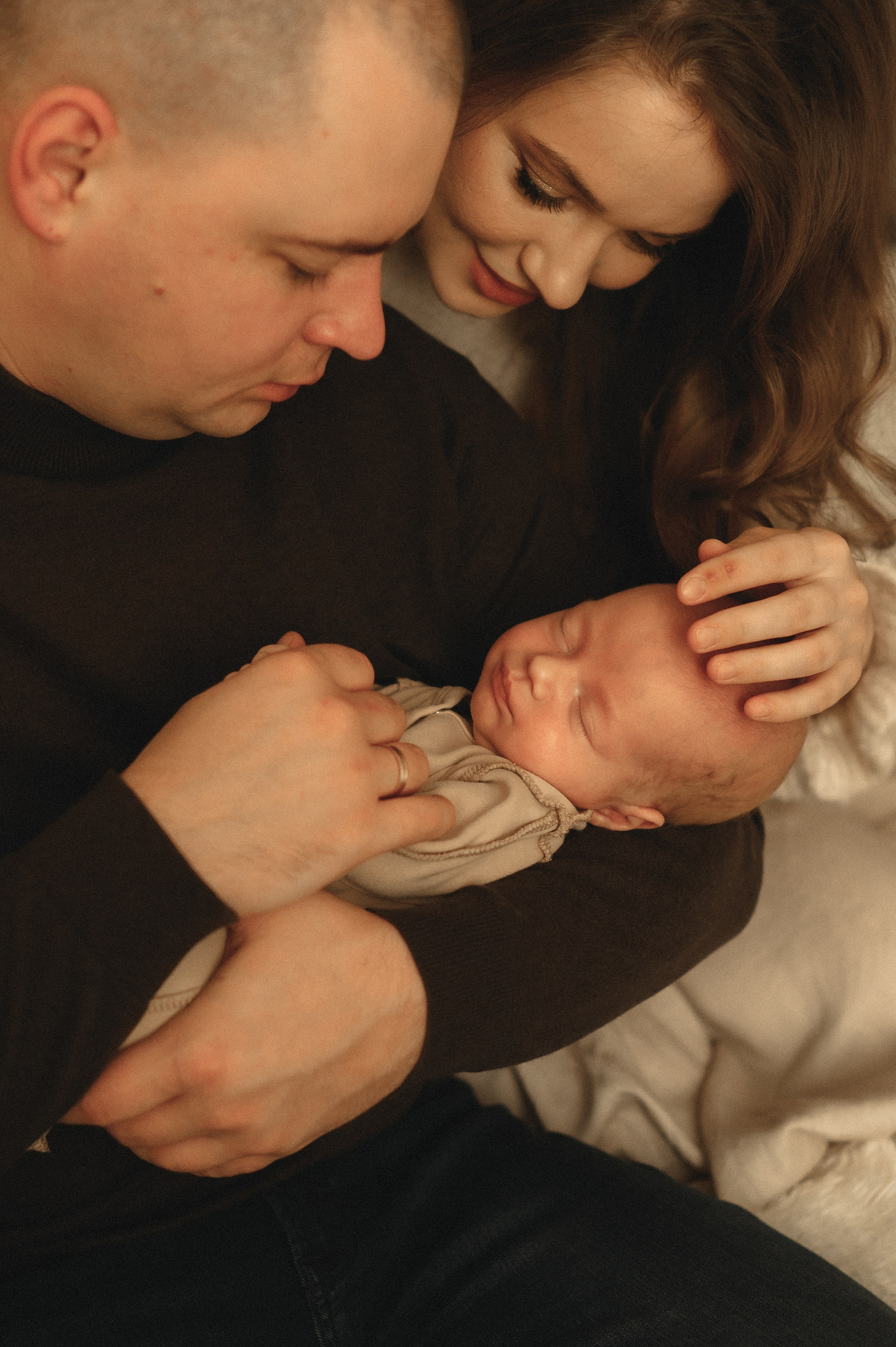 Первый месяц. Мама, папа и малыш. Семейный фотограф в г. Ставрополь, Сорокина Мария