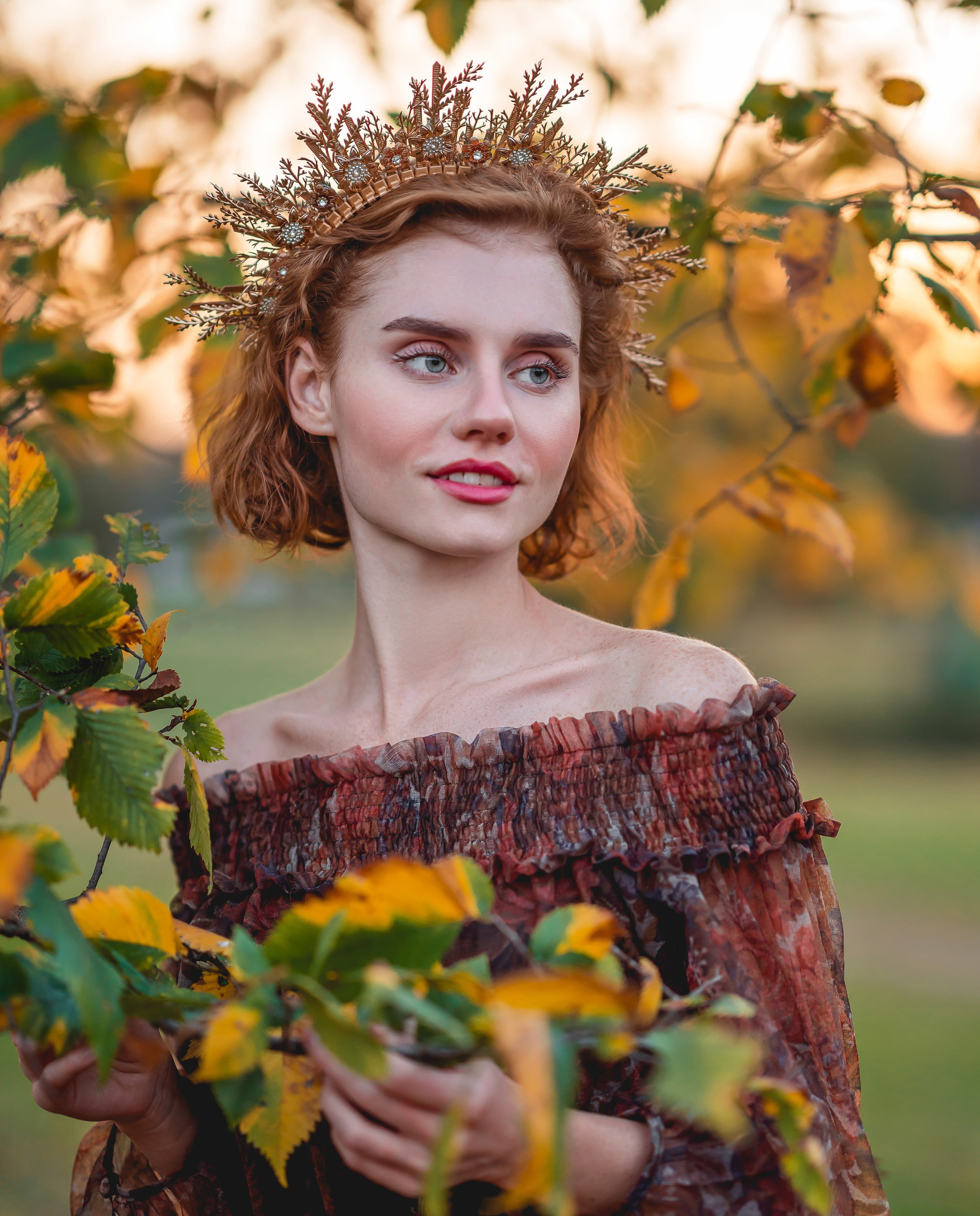 Осенние съемки на природе. Фотосессии в Москве. Анастасия Жукова