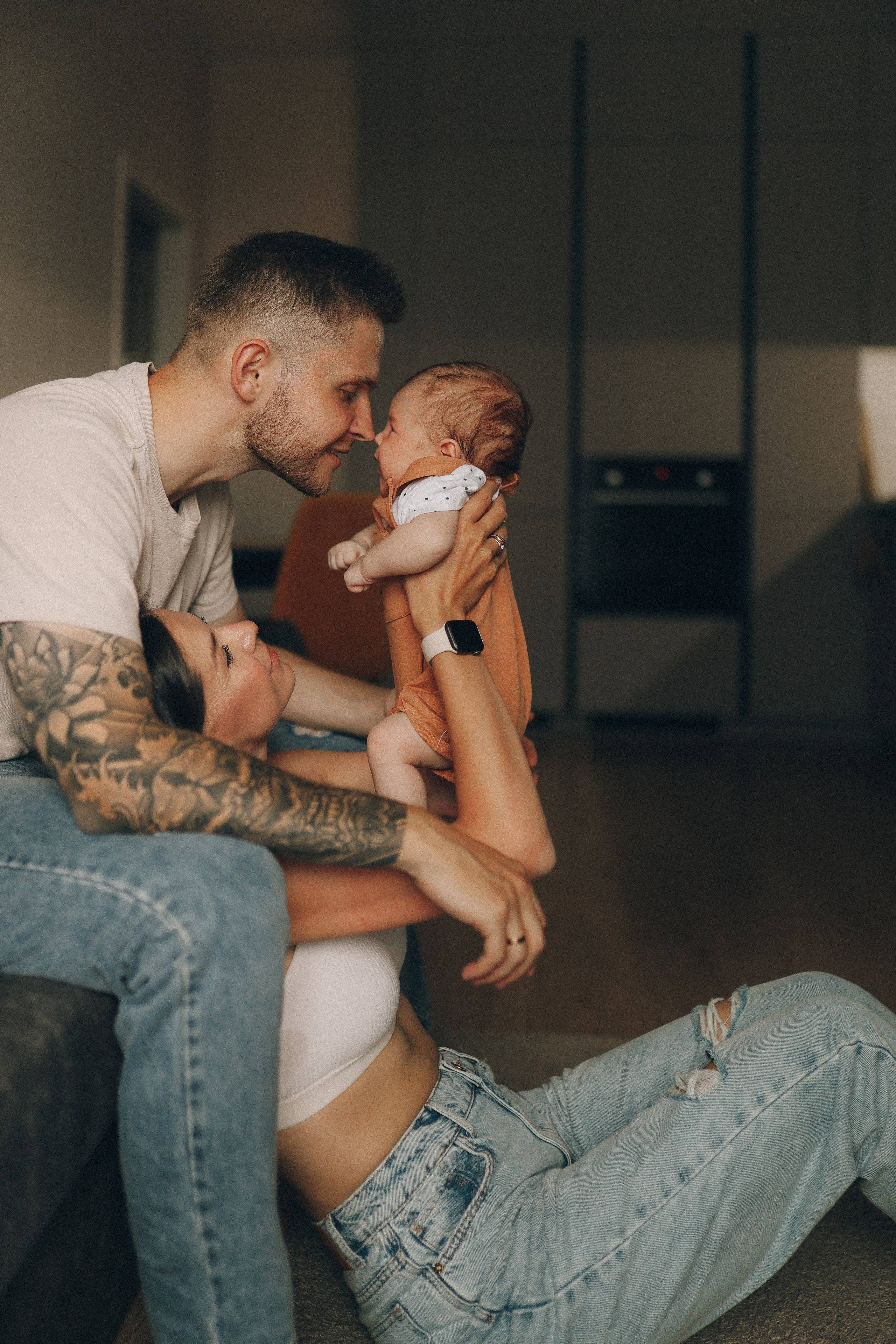 Домашняя фотосессия с малышом. Семейный фотограф Екатеринбург Черепанова Олеся