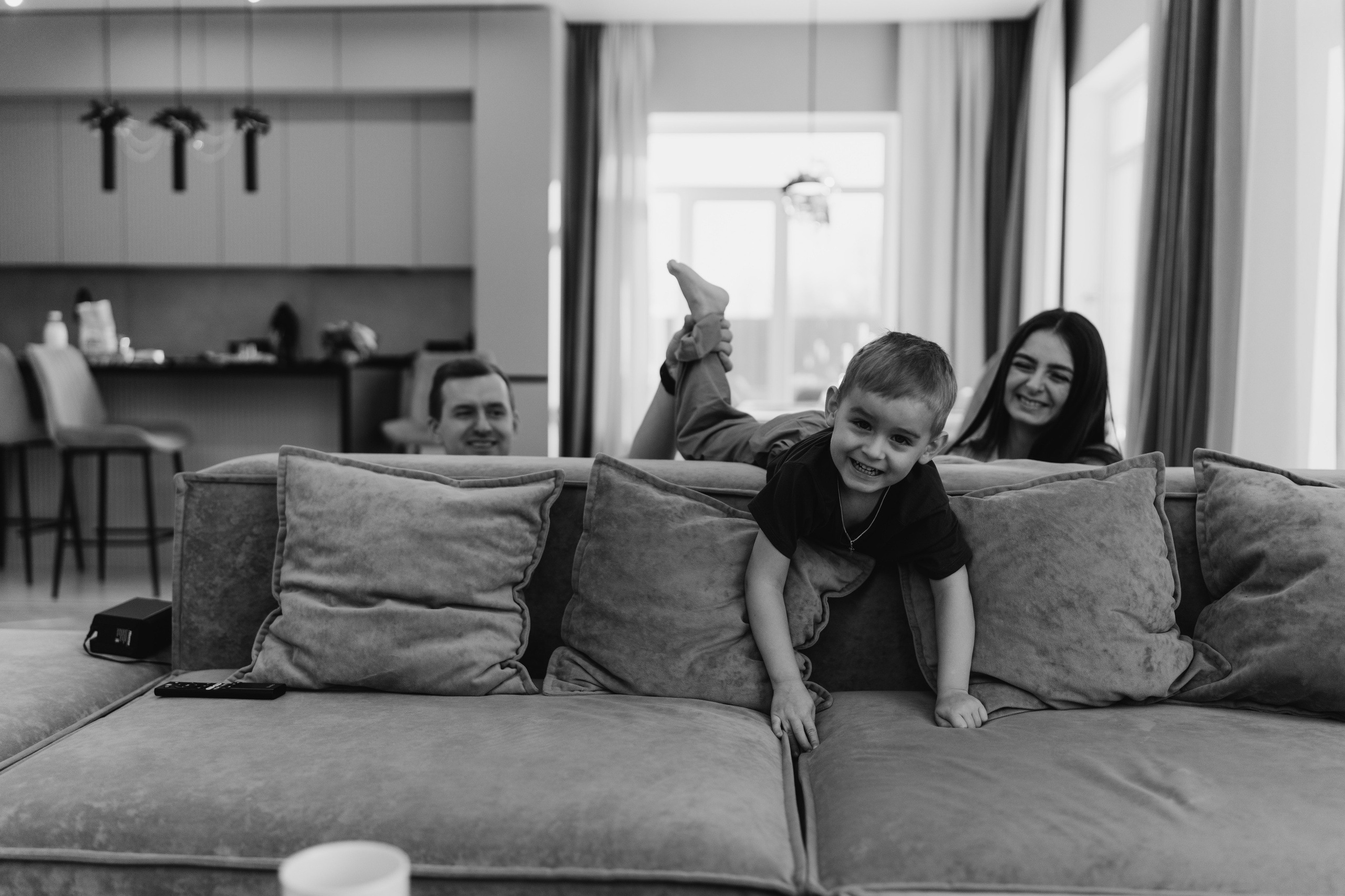 Домашняя съемка семьи Ксении и Алексея. Семейный и портретный фотограф в Санкт-Петербурге Татьяна Гримоть