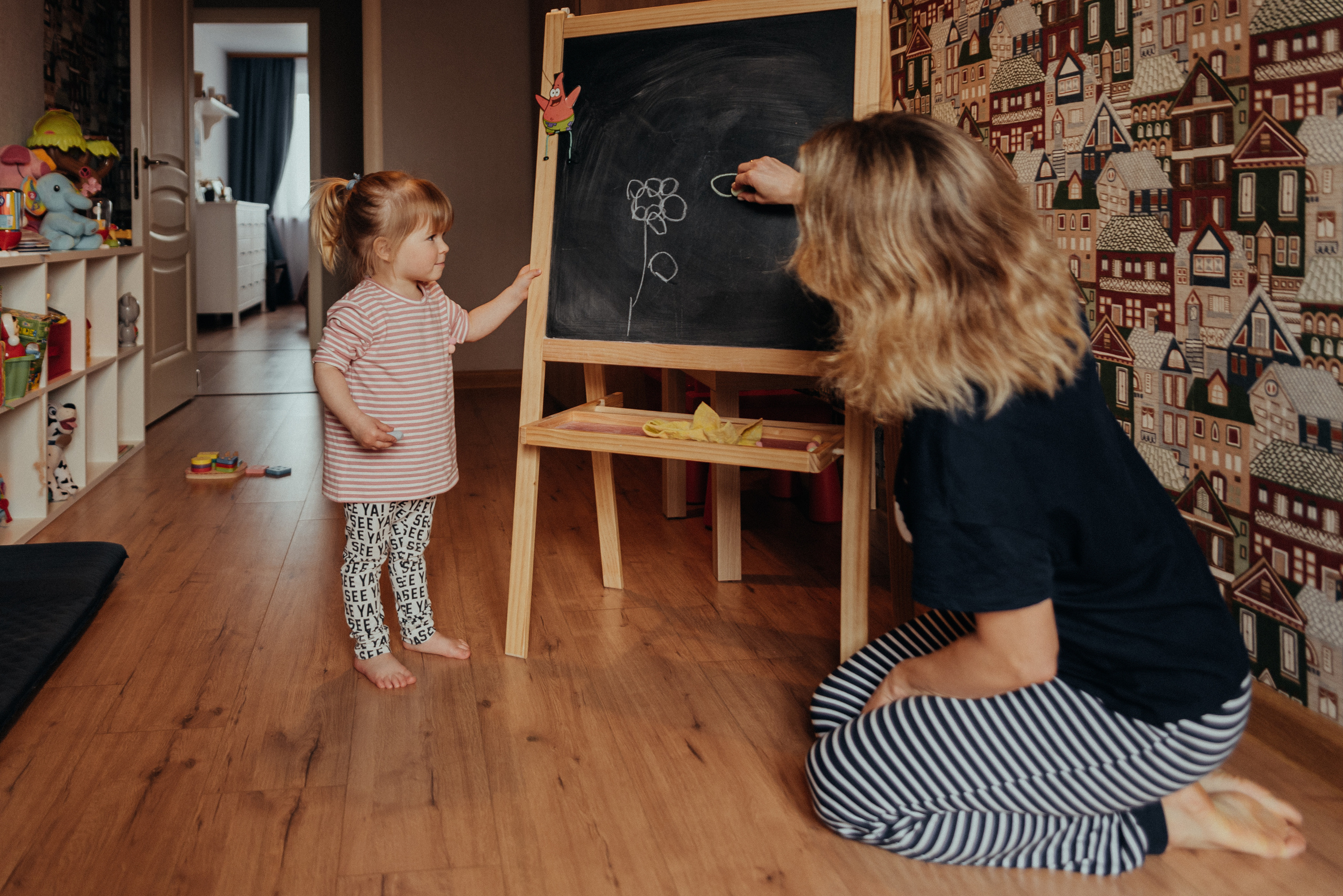 Лиза и мама Аня (домашняя фотосессия). Фотограф Москва