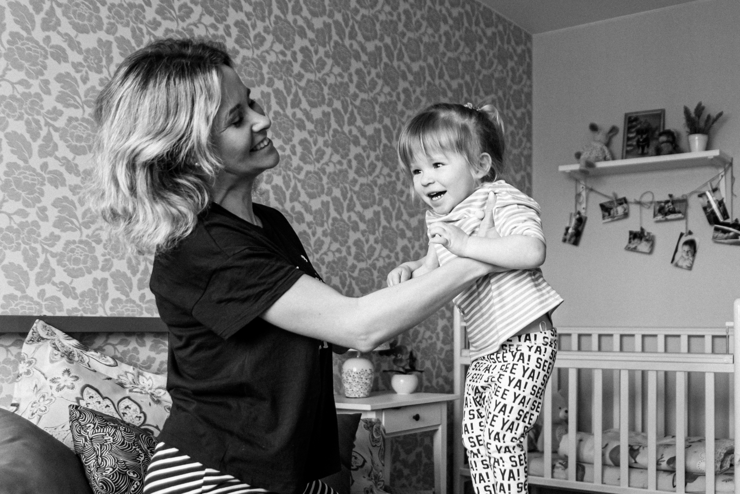 Лиза и мама Аня (домашняя фотосессия). Фотограф Москва