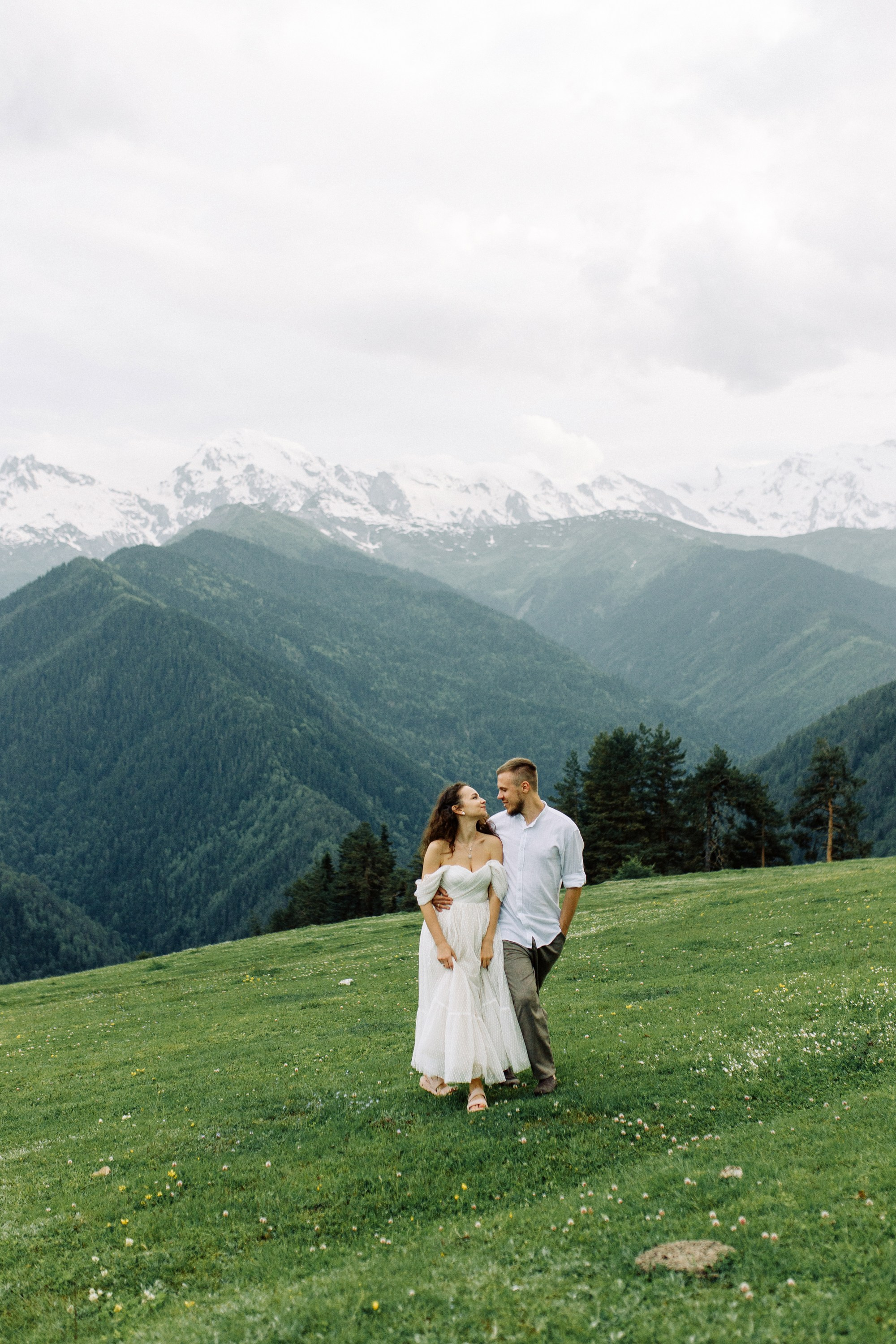 Свадьба в горах Сванетии в Грузии