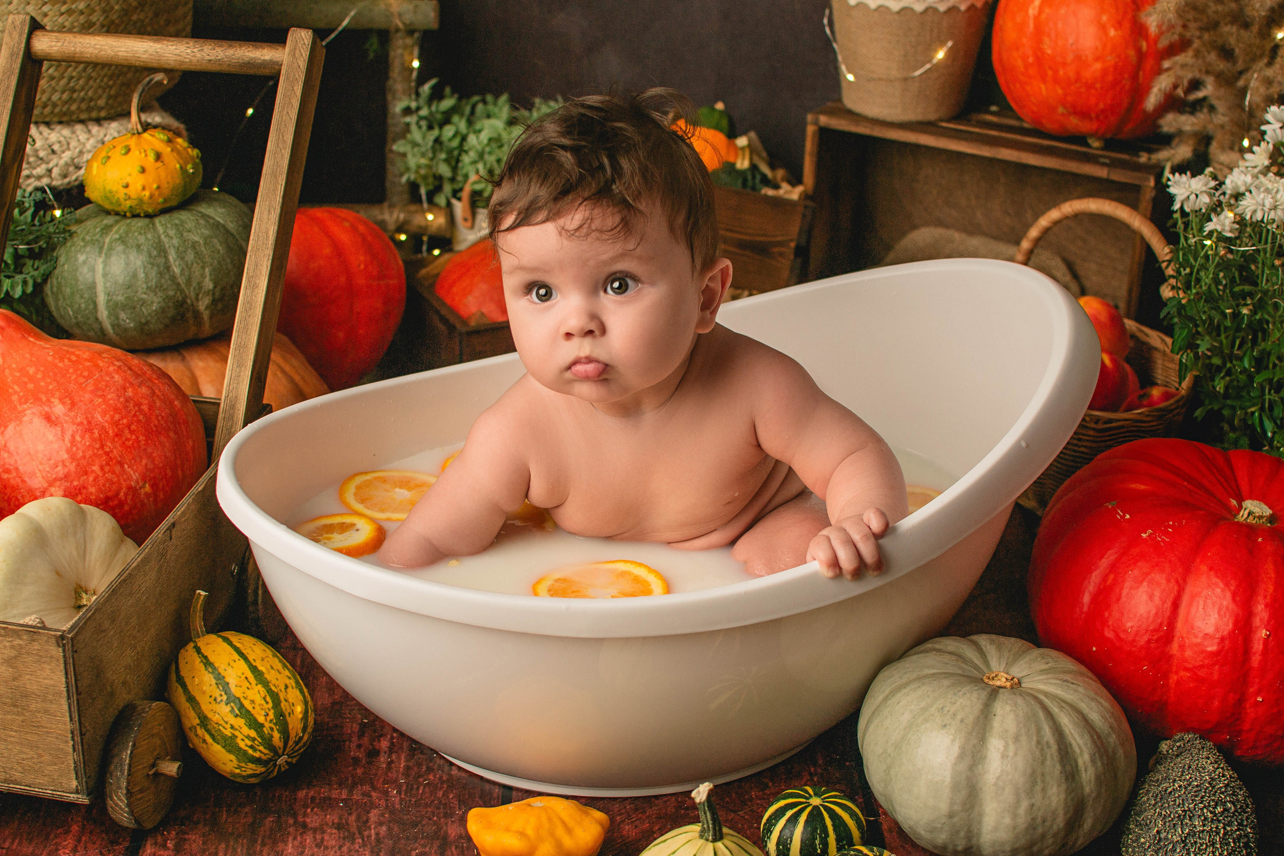 ОСЕННИЙ С ТЫКВАМИ 2024. Фотограф новорождённых в Санкт-Петербурге Наталья Булгакова