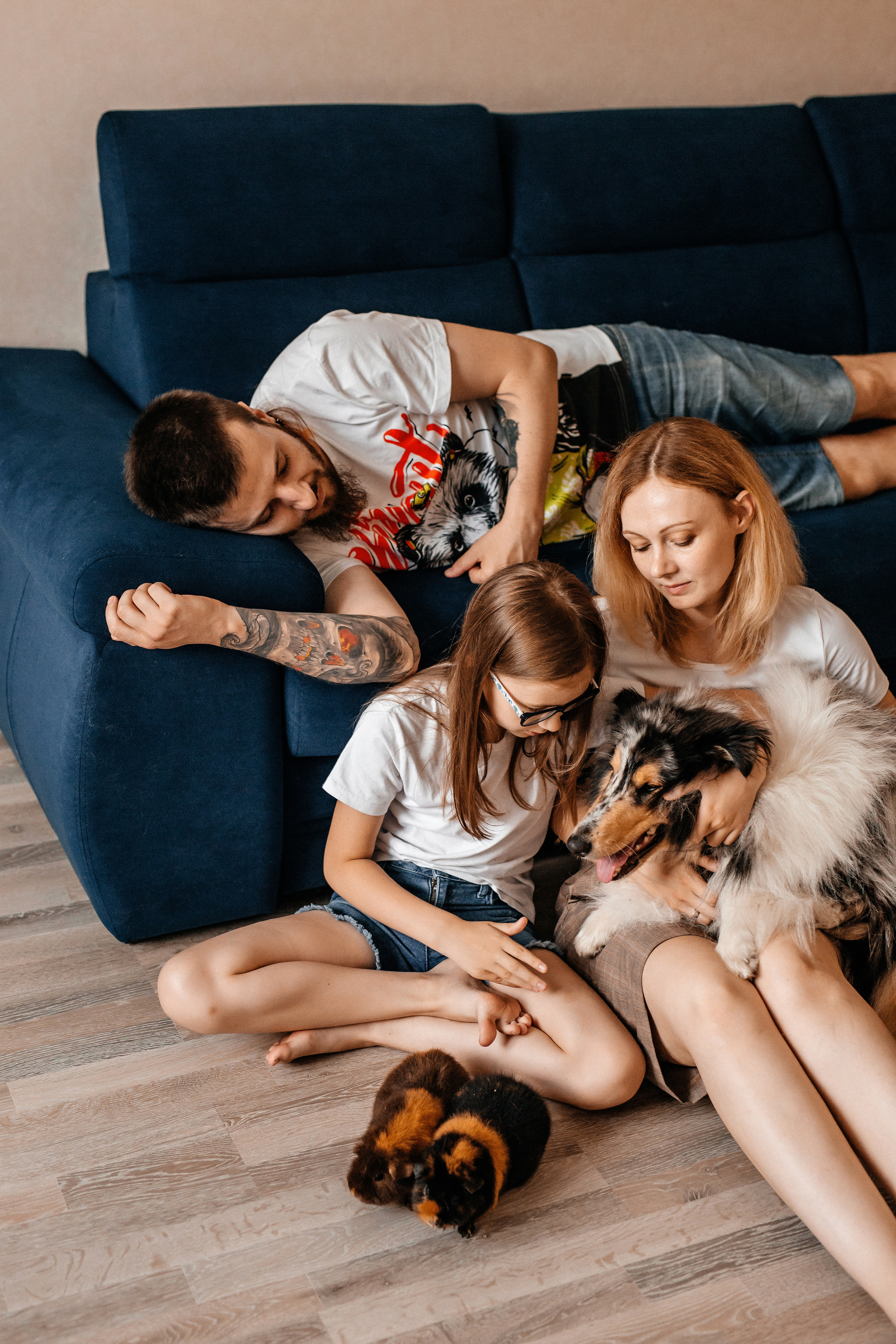 Катя+Дима+Алиса+Джинни. Семейный фотограф в Минске Саша Павлюк