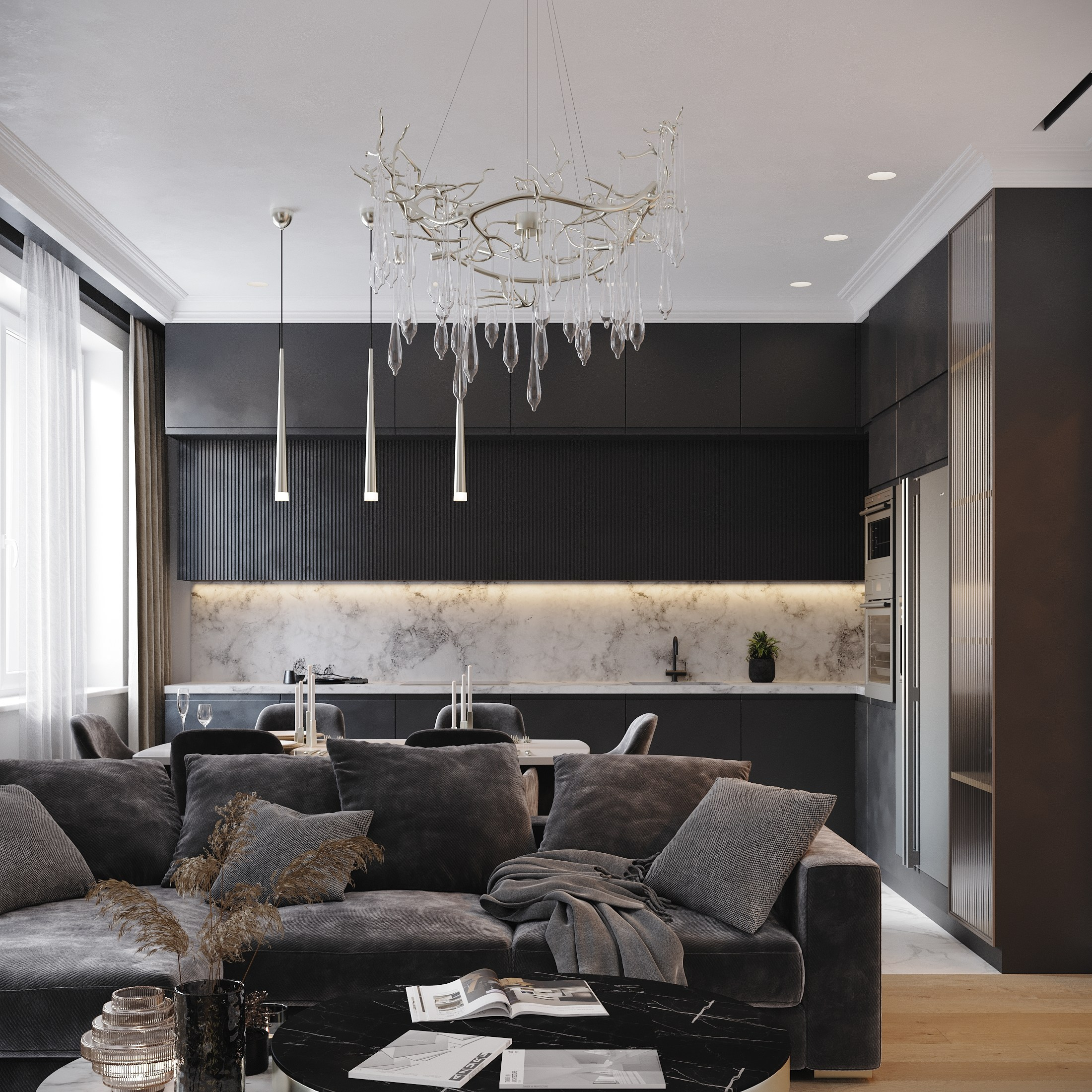 Визуализация квартиры для девушки-фотографа. Студия 3d визуализации Arcviz