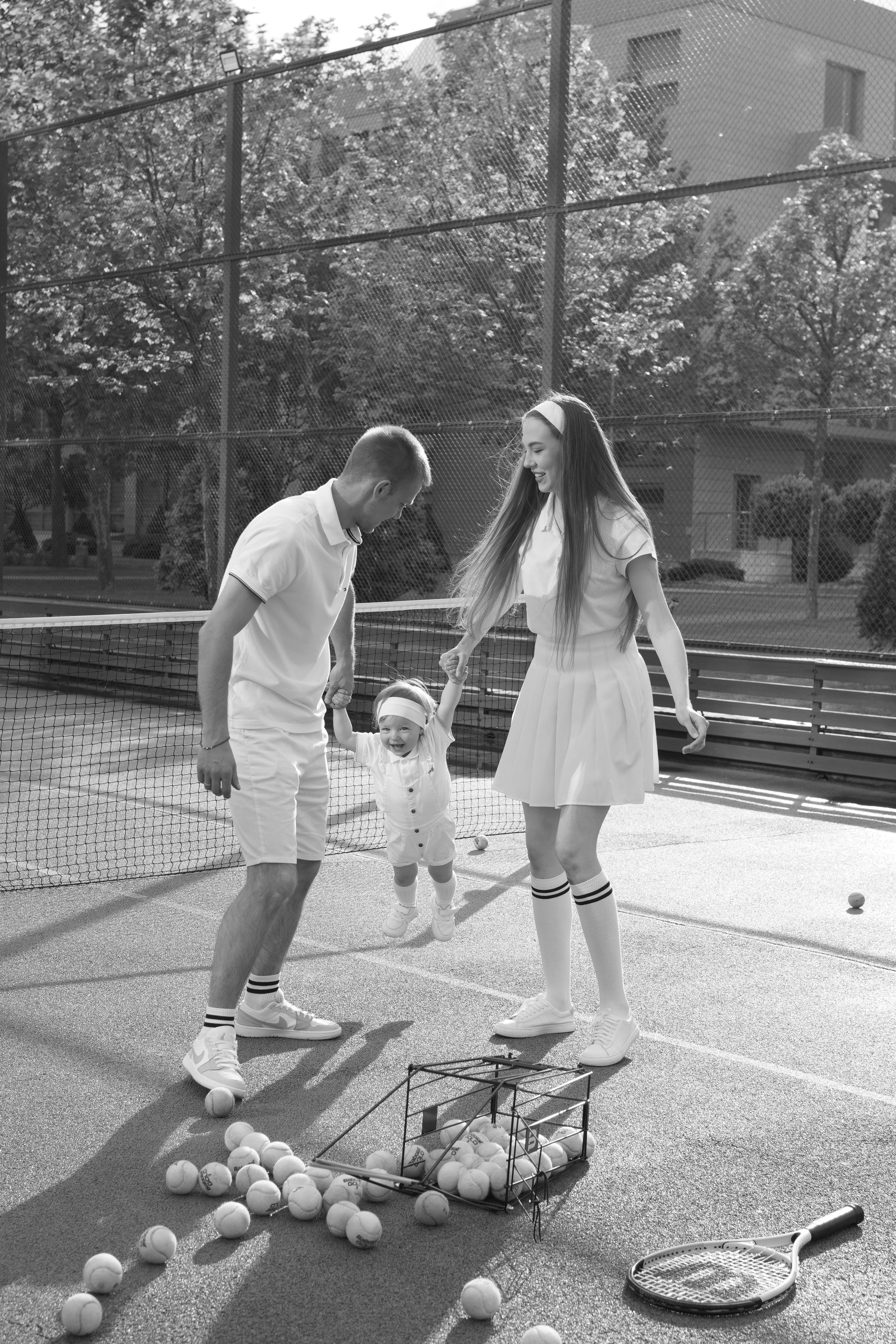 Теннис с семьей. Свадебный и семейный фотограф Афанасьева Анна в Кисловодске