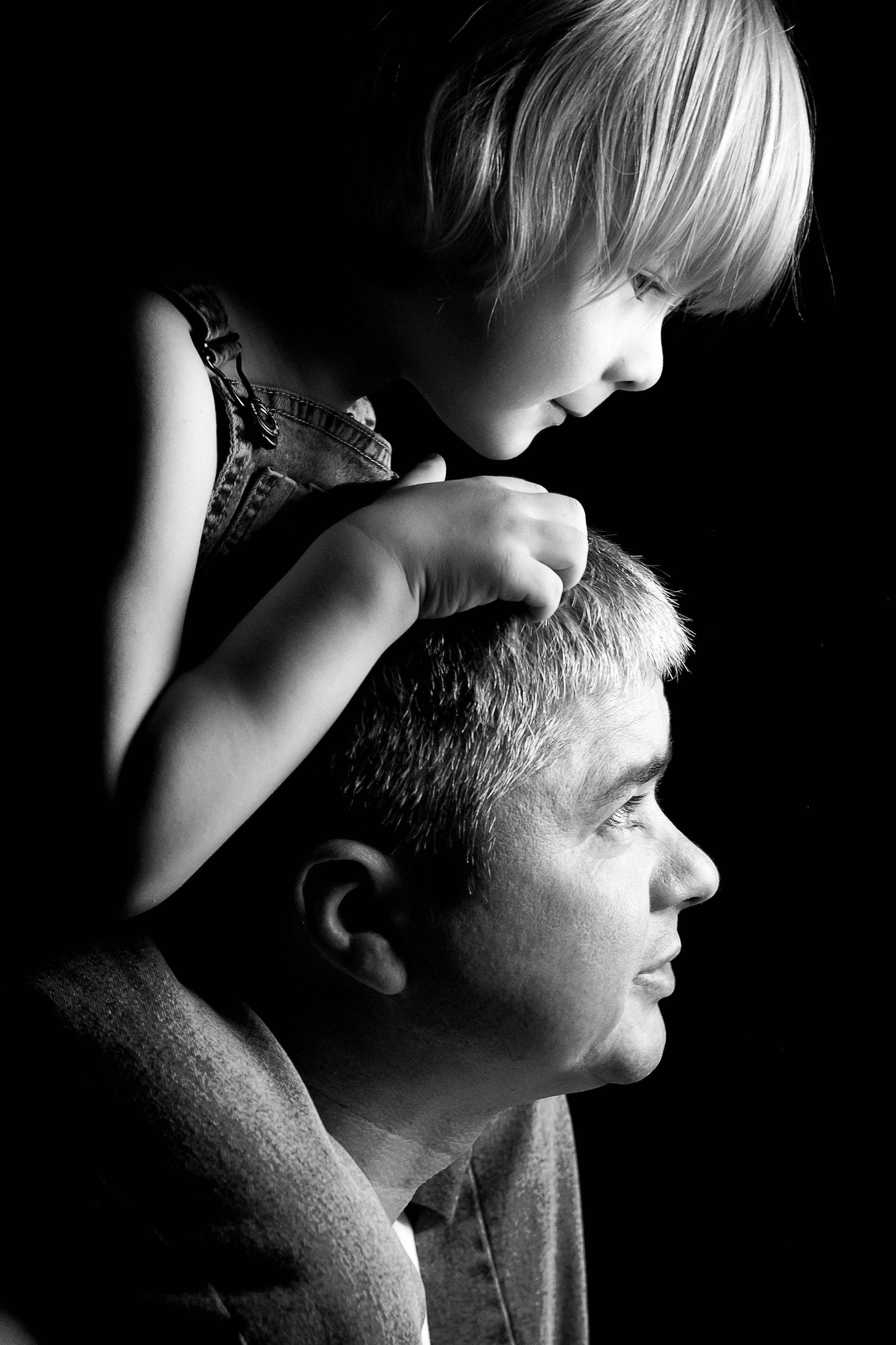 Фотосессия отца и сына