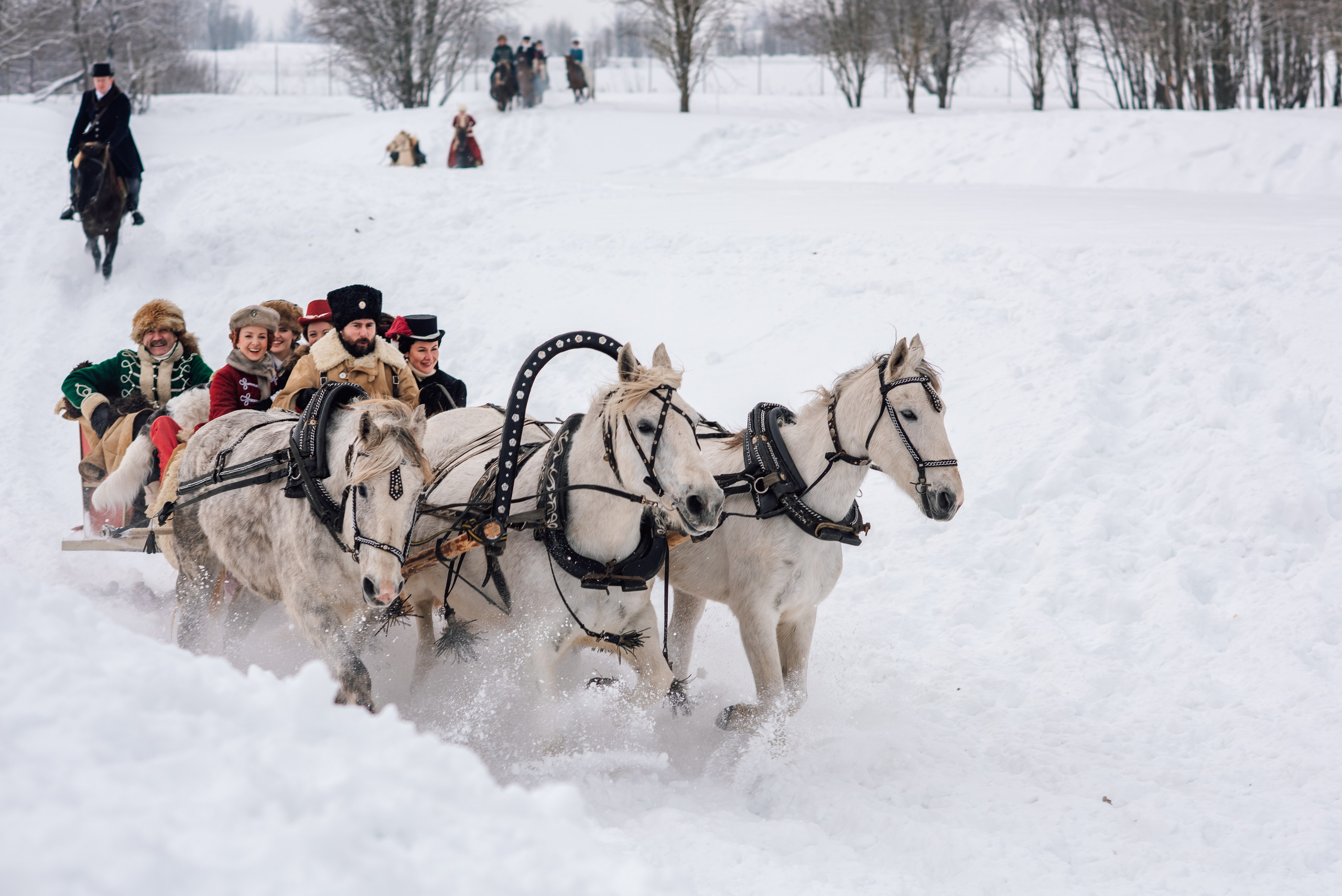 Зимняя парфорсная охота. Фотограф Диана Вальтер