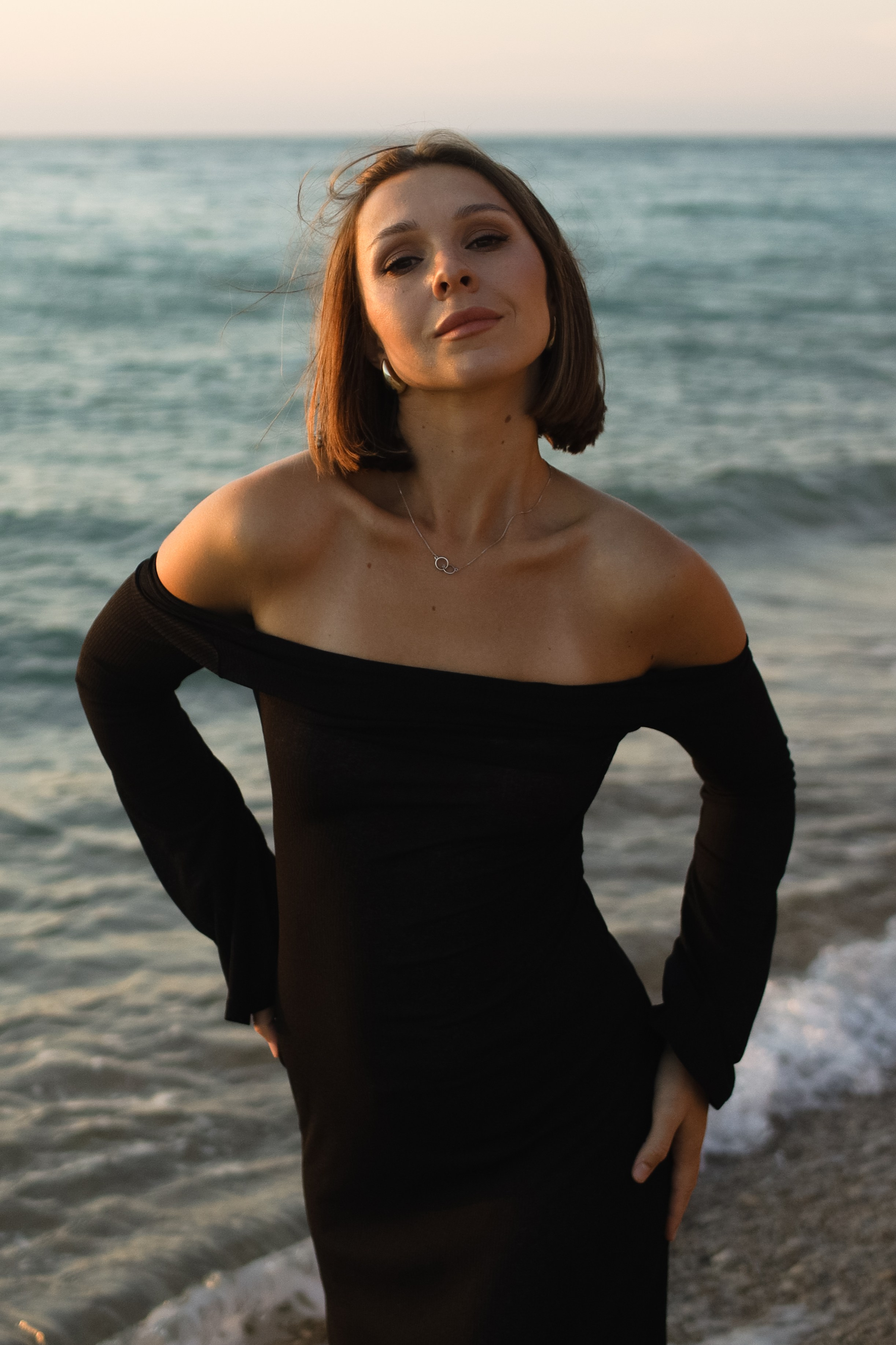 Ира | закат на море. Фотограф Карина Яковлева