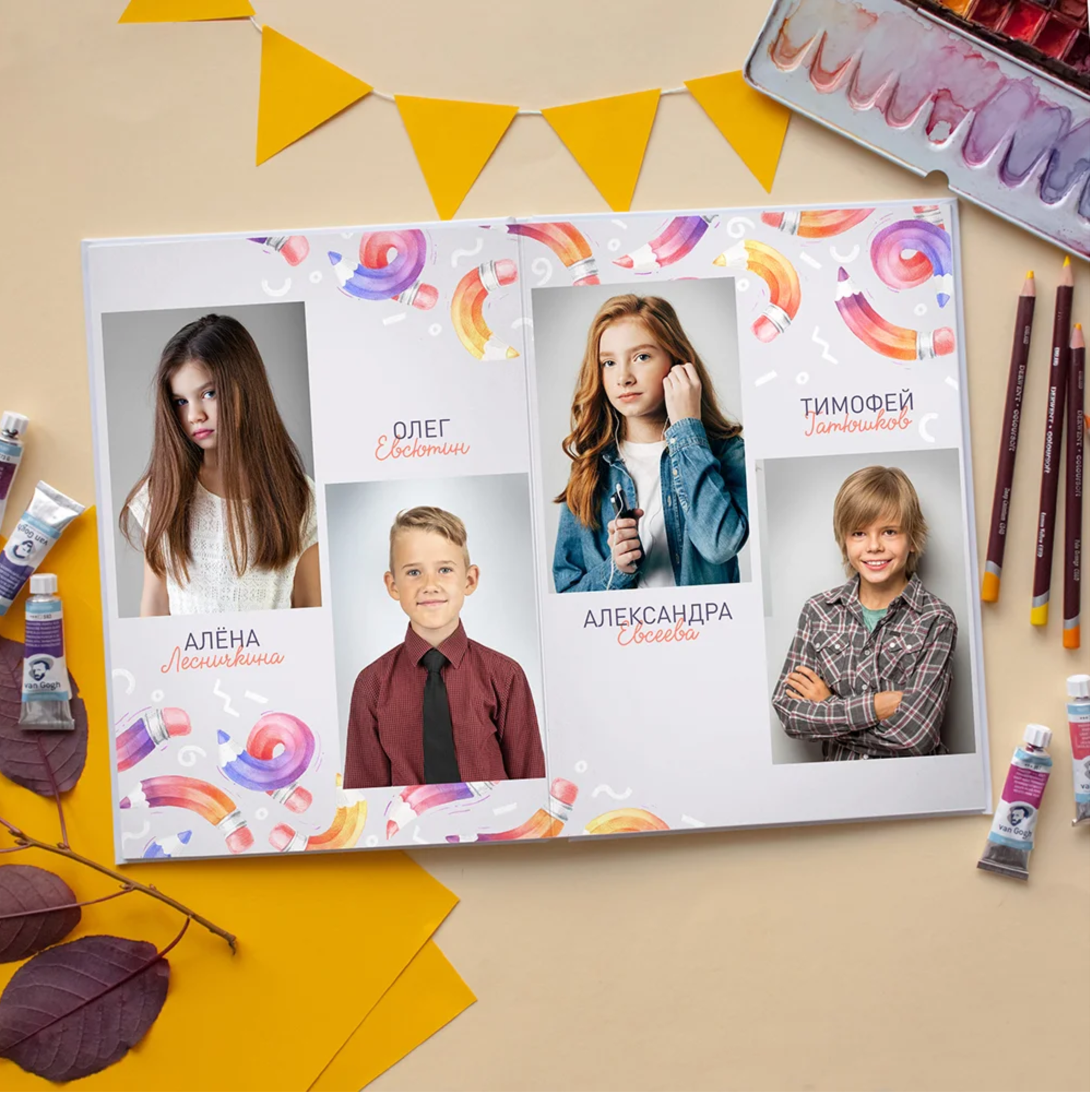 Выпускные альбомы 1-4 класс школьные красивые альбомы