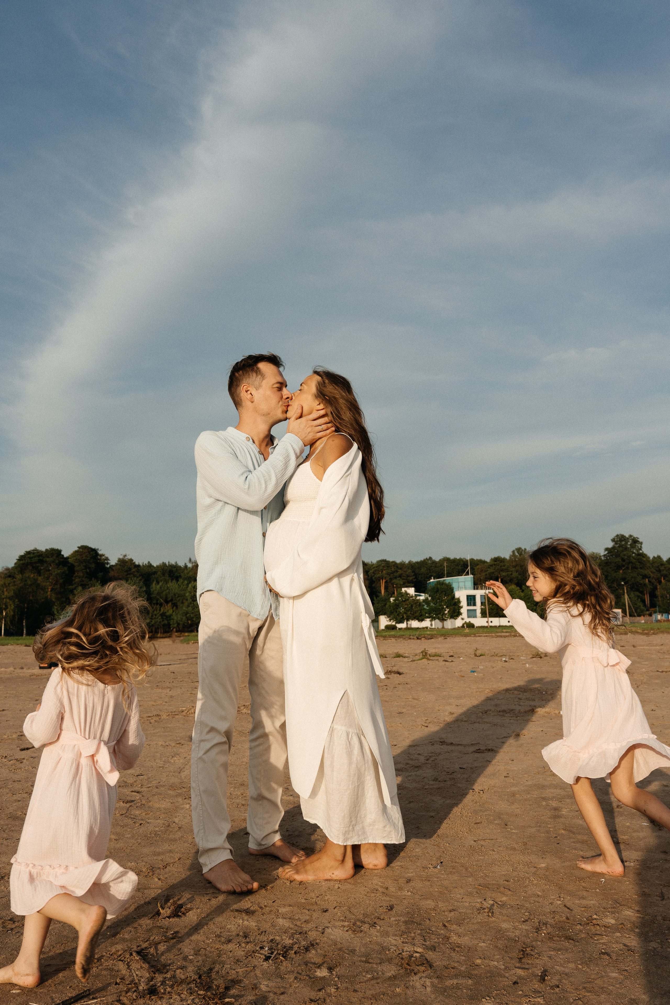 Папа, мама и три дочки. Семейный фотограф в Санкт-Петербурге Виталия Белова