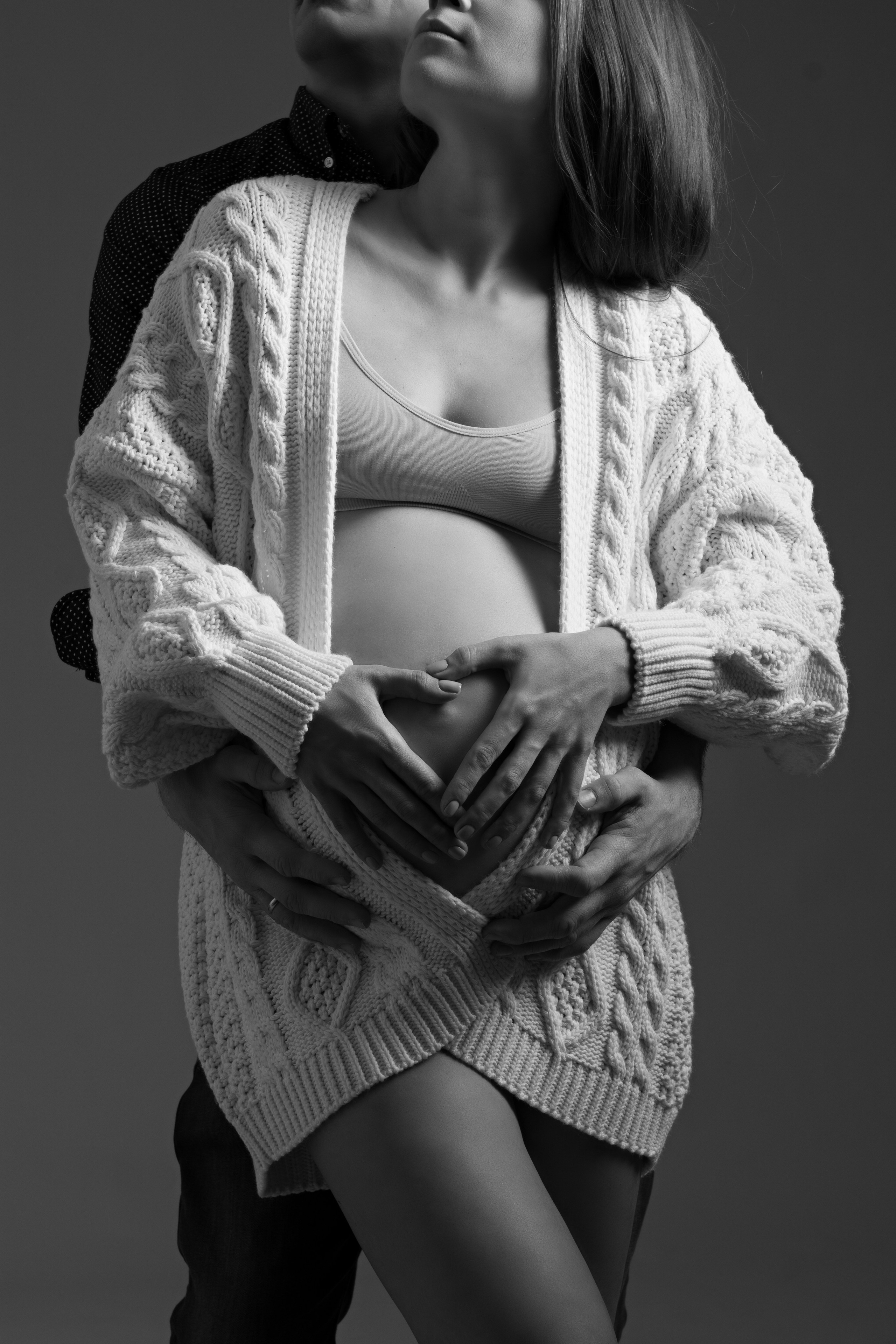 С супругом в минимализме. Фотосессия беременности — Крылова Натали — Москва