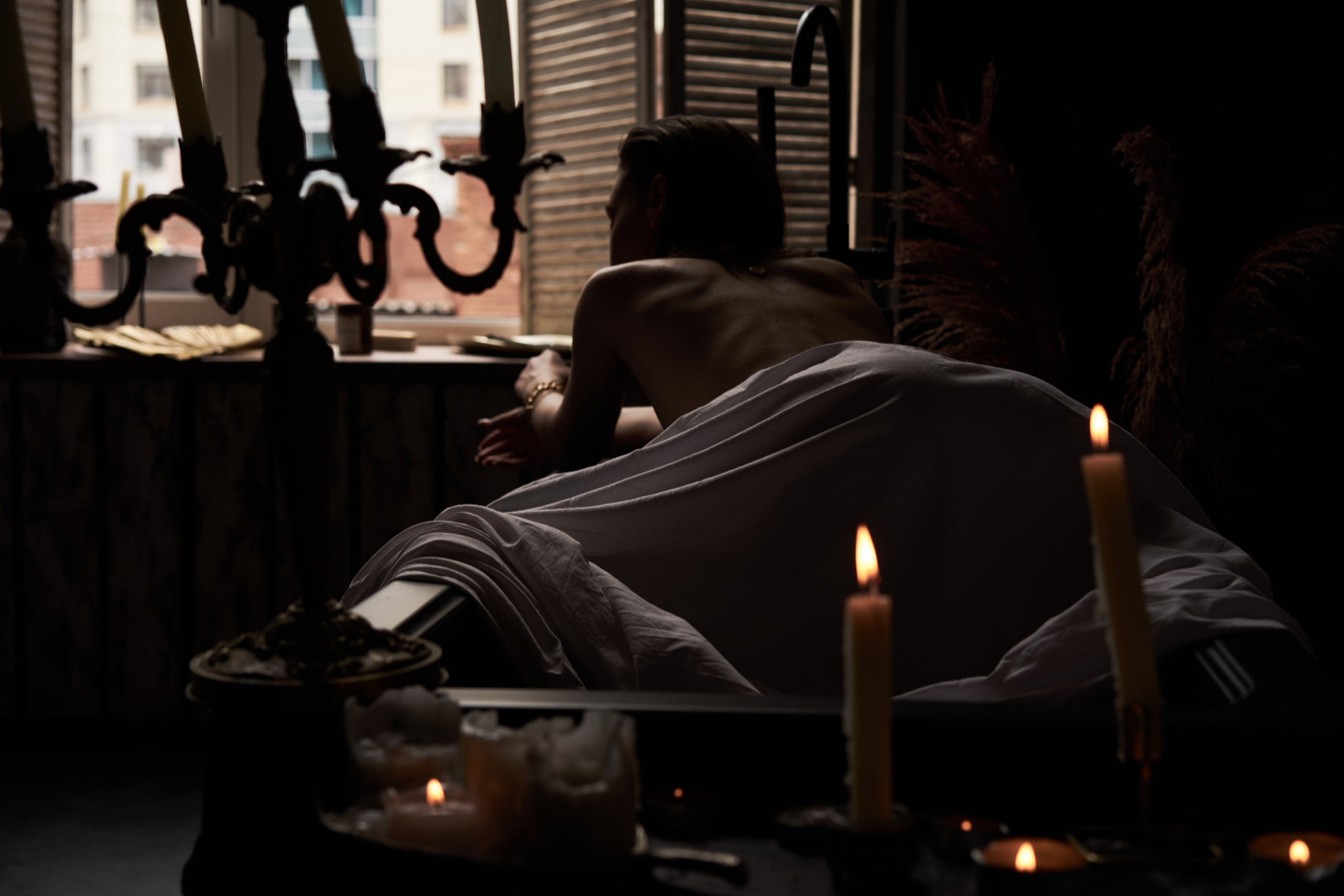 Будуарная фотосессия в студии. Фотограф Екатеринбург Кокшарова Александра