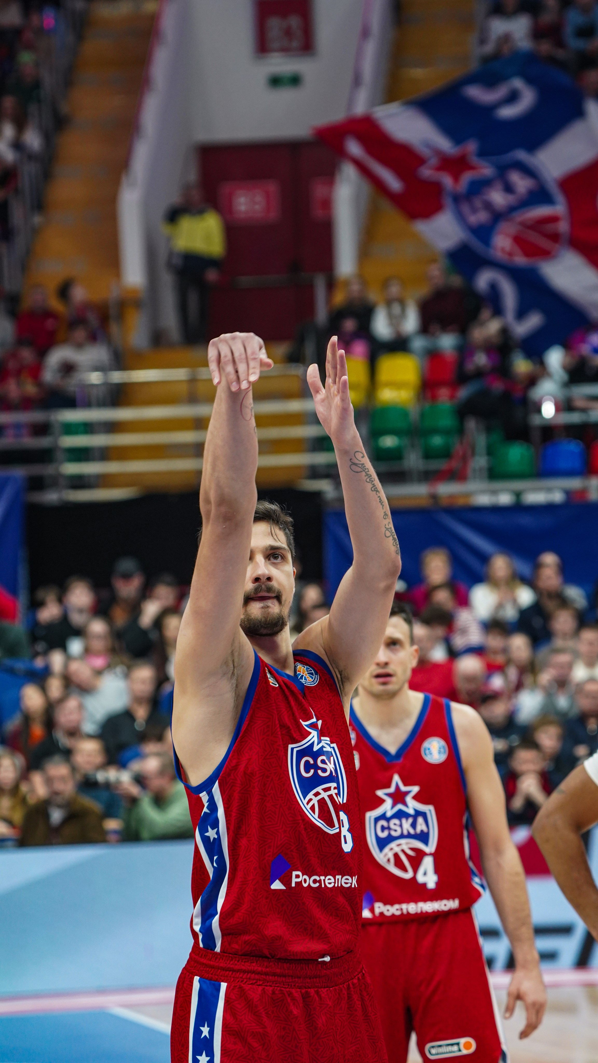 Баскетбол. ЦСКА-Локомотив Кубань (19.01.25). Автомобильный фотограф Шакая Кирилл