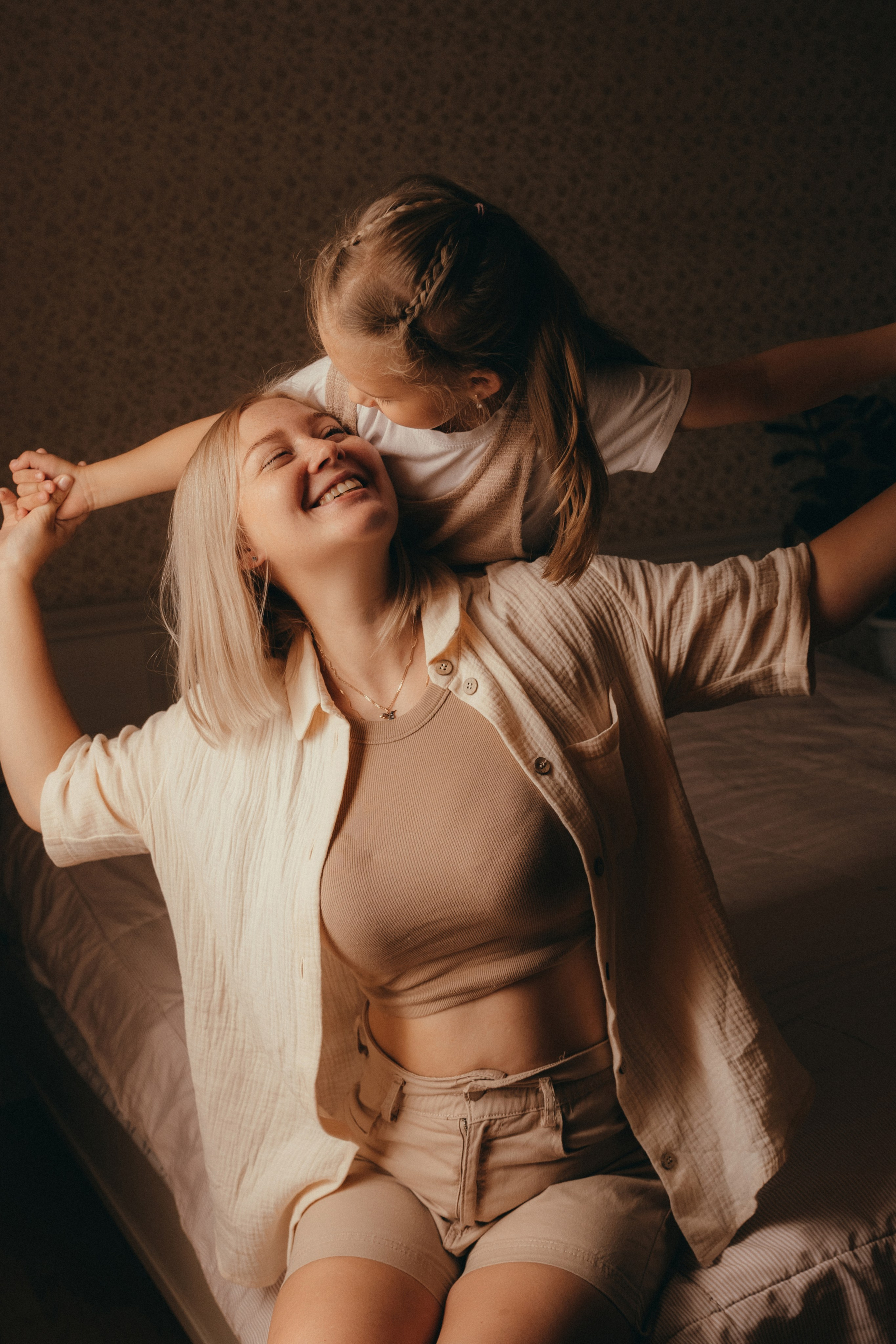 Настя, Саша и Гриша. Семейный фотограф • Домашние съемки в Нижнем Новгороде