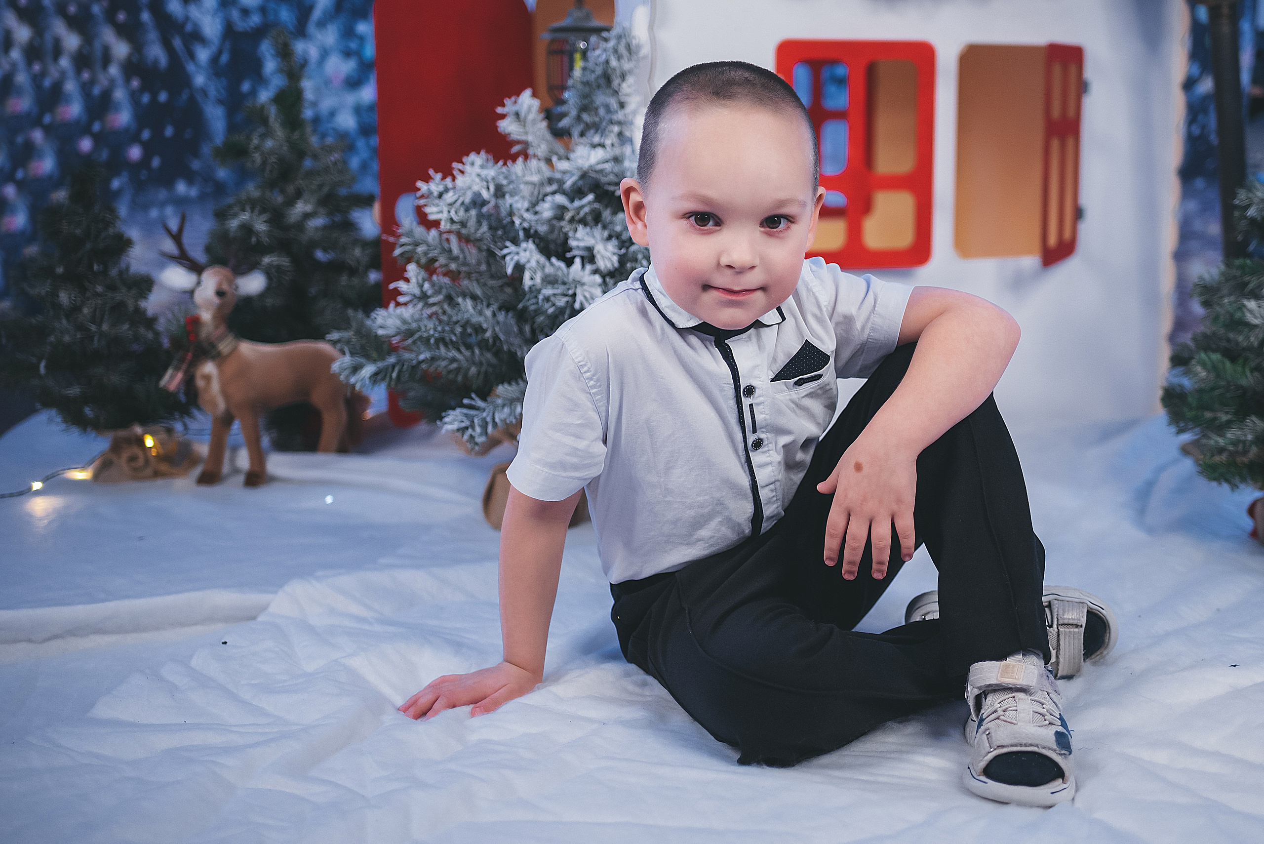 Проект «Новогодний домик». Семейный и детский фотограф в Тейково