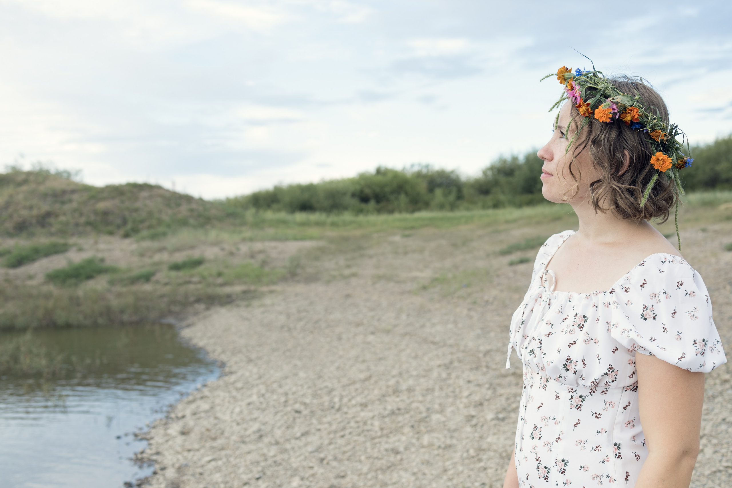 Анастасия, лето, озеро…. Фотограф Юлия Левандовская, п.Ясногорск