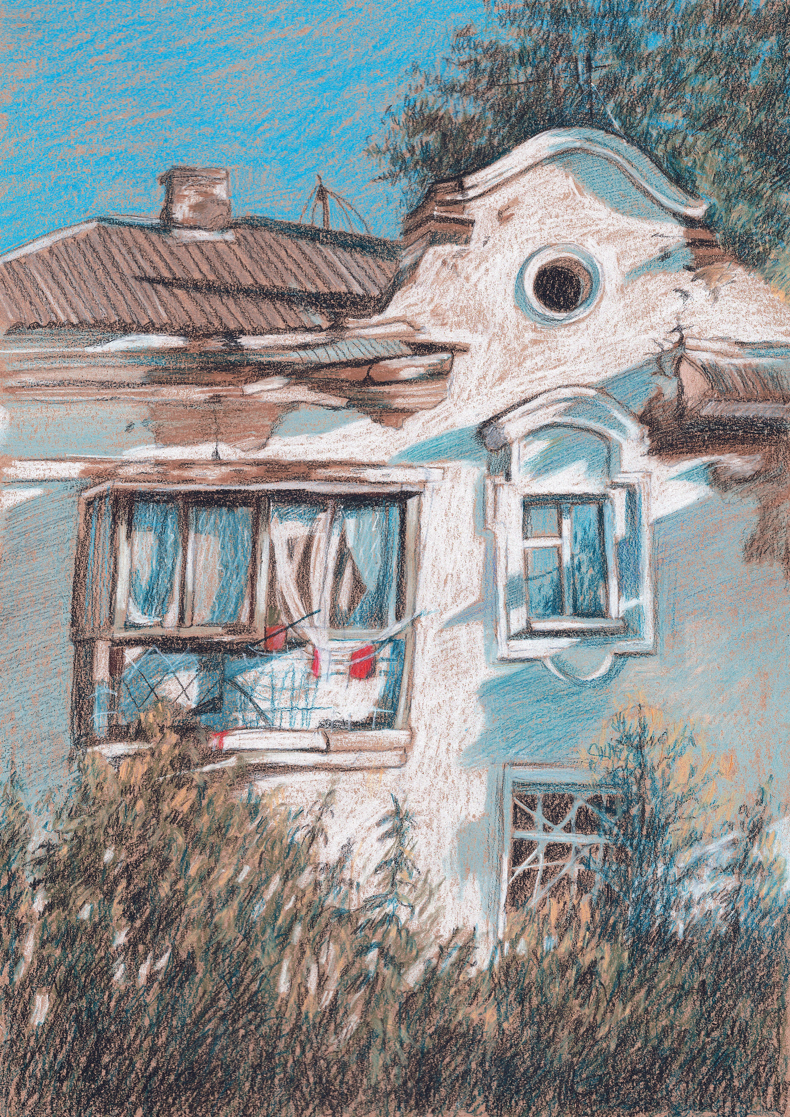 Домики. Художник Карина Милосердова