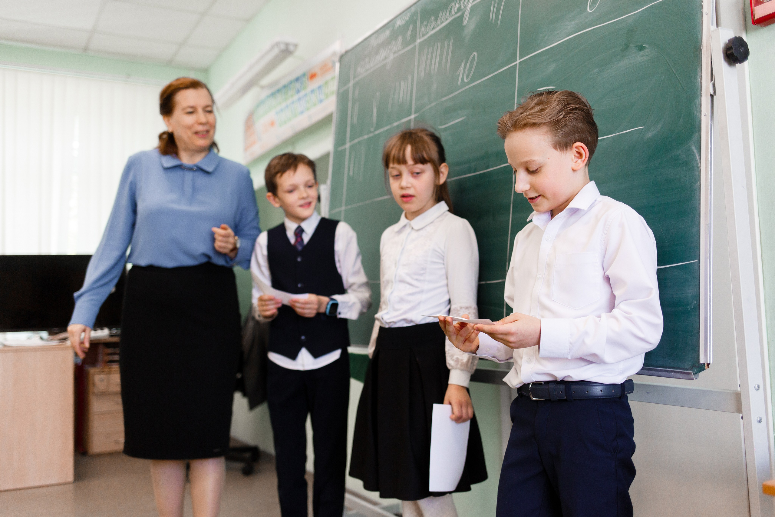 Школьная фотосъемка 3-го класса. Репортажный фотограф Борис Геер