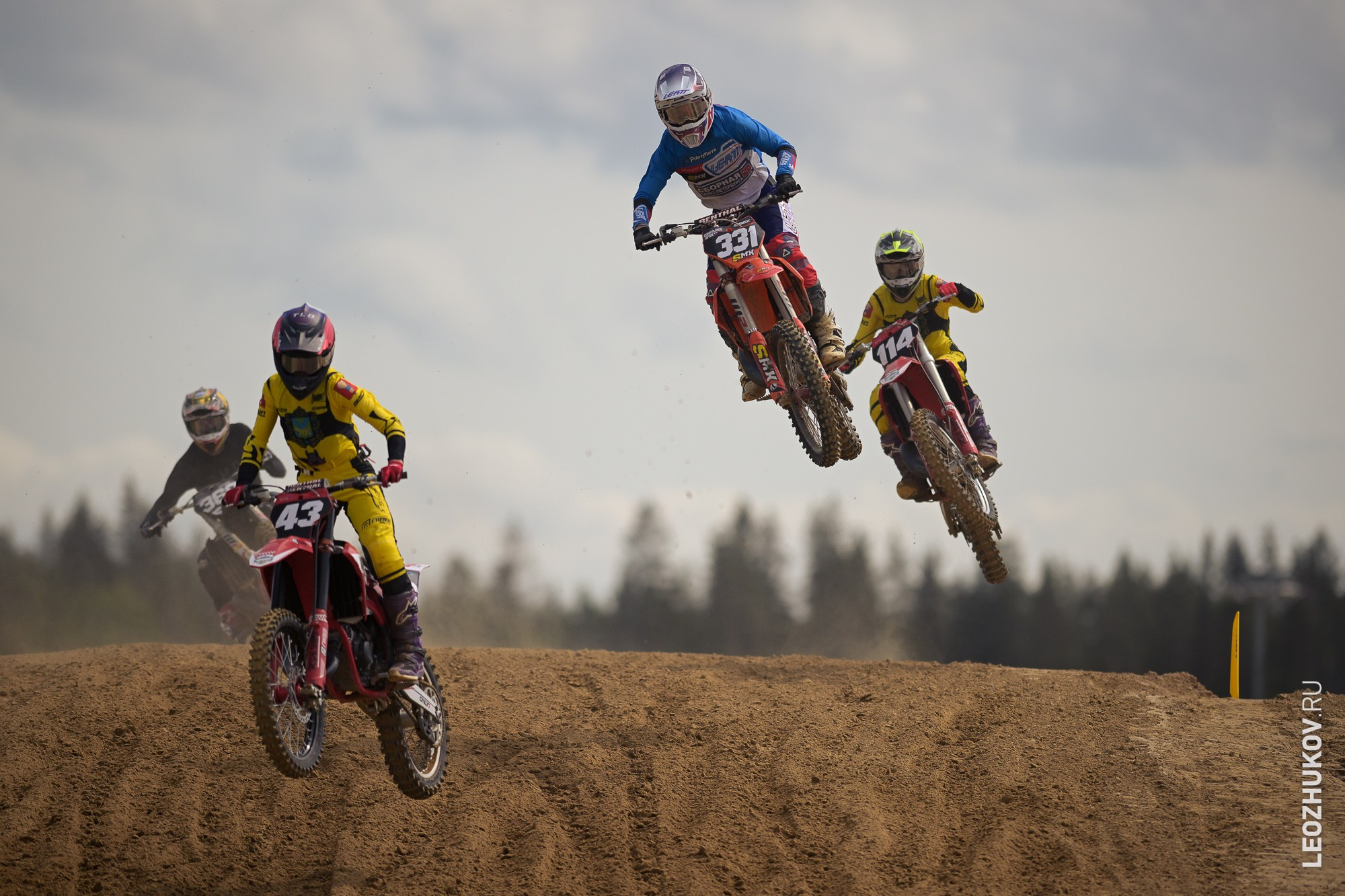 1 round of ММТ RGP russian motocross championships. Sports photographer Leonid Zhukov