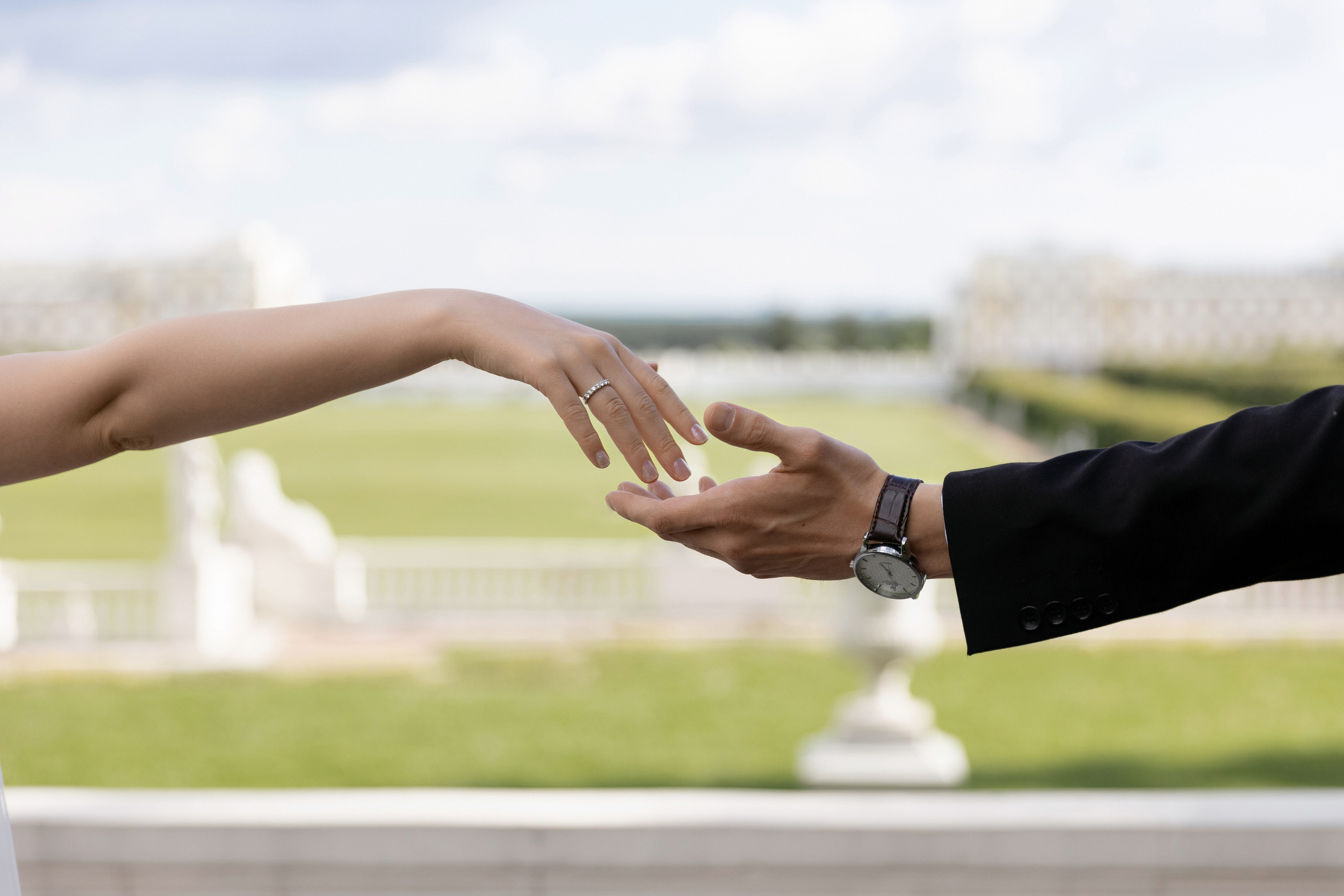 Свадебная фотосъемка росписи и свадебная фотосессия в Архангельском. Свадебный фотограф в Москве Полина Лелетко
