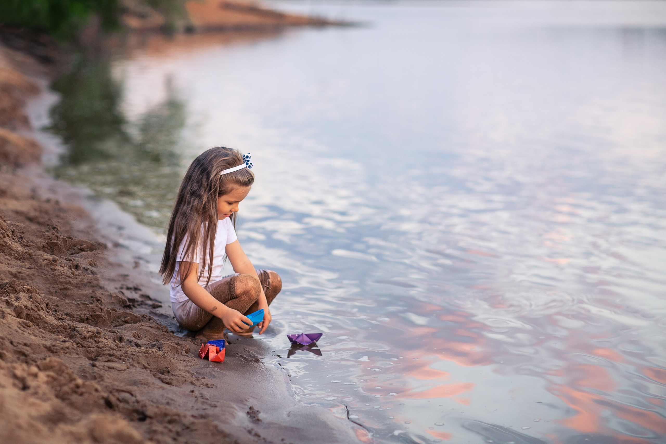Закат на берегу. Выпускные альбомы в городе Кирове. Фотограф Екатерина Невская