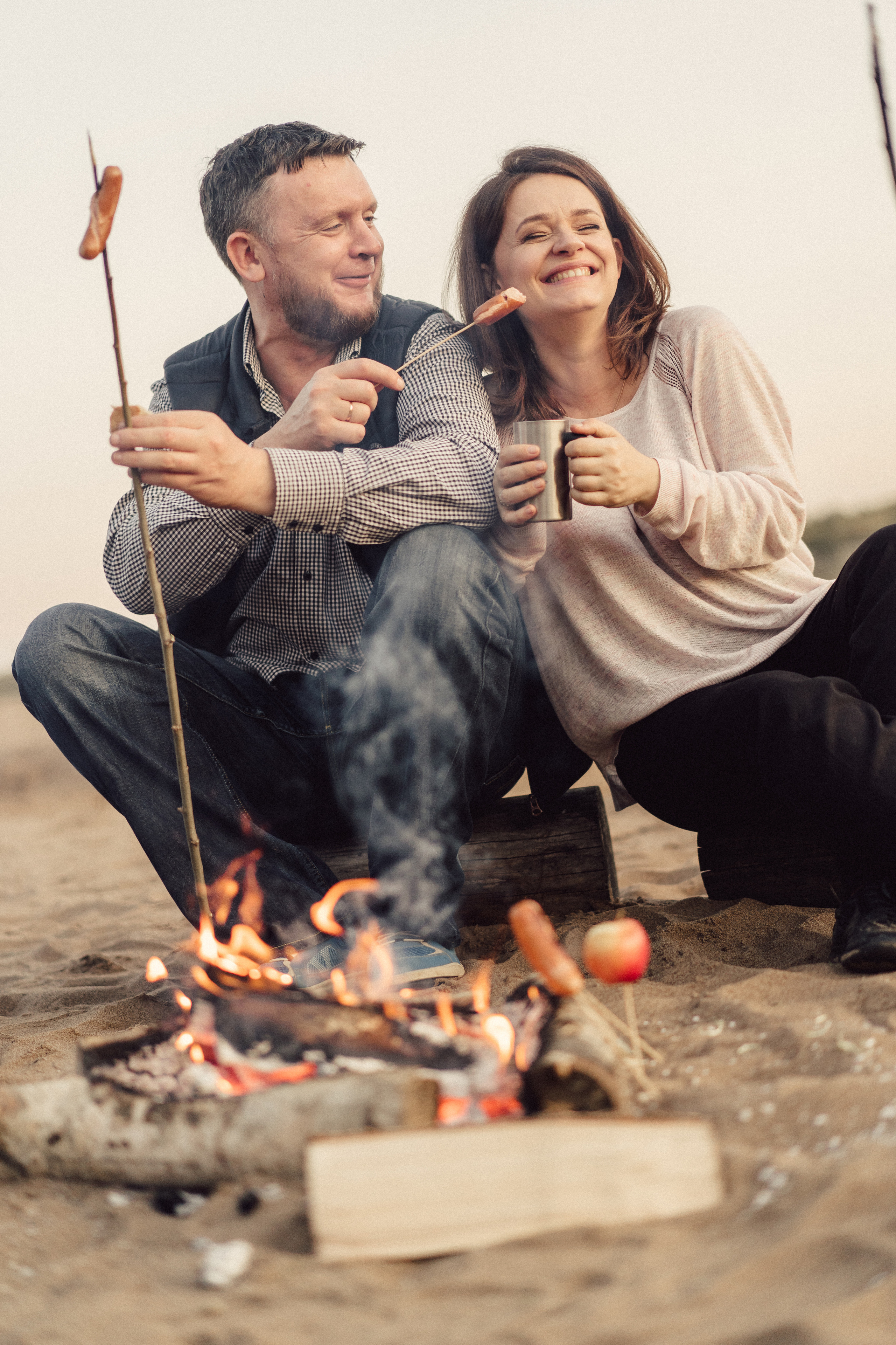 У костра. Выпускные альбомы в городе Кирове. Фотограф Екатерина Невская