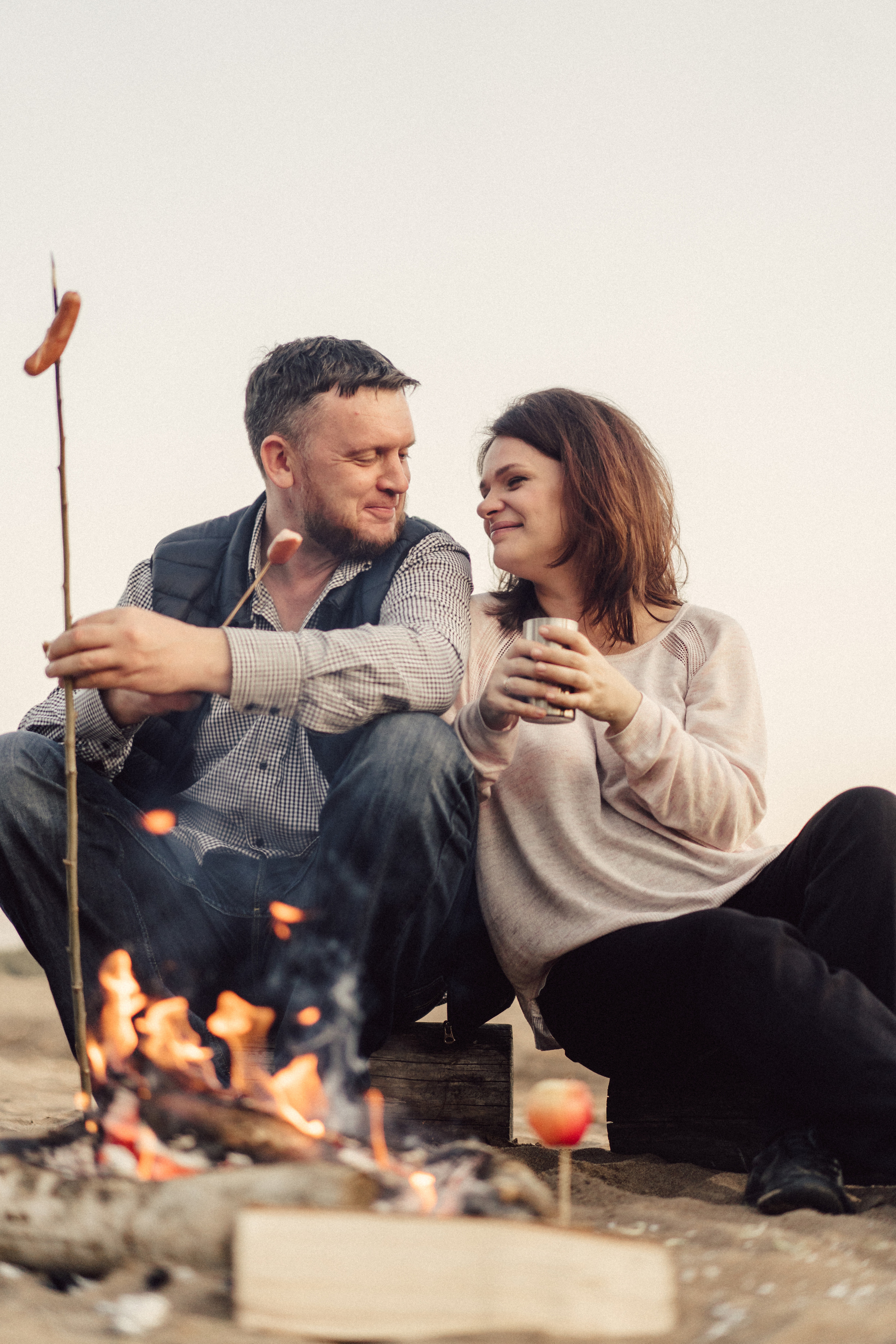 У костра. Выпускные альбомы в городе Кирове. Фотограф Екатерина Невская