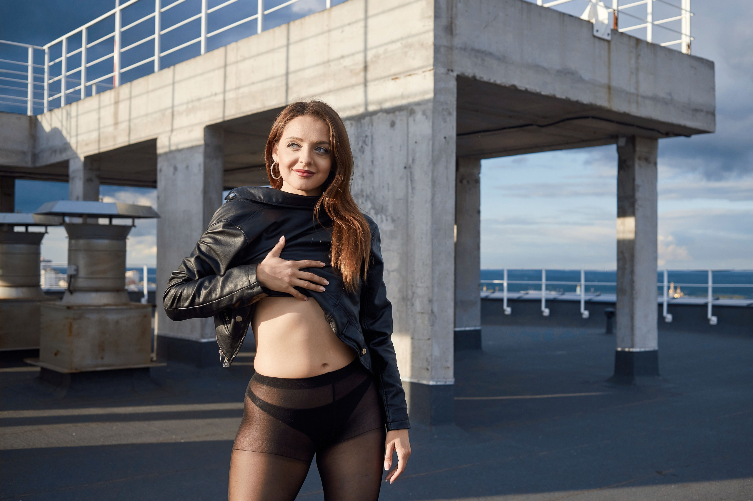 На крыше. Фотограф Алексей Яковлев