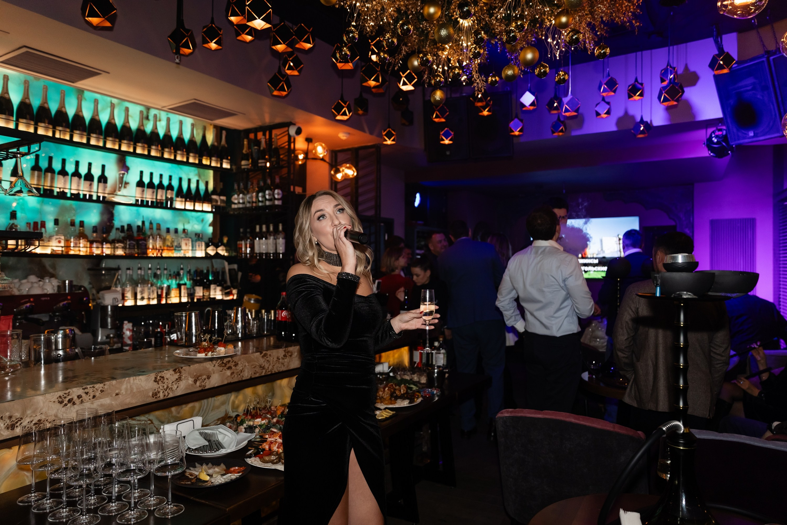 Новогодний корпоратив (Караоке клуб Who is who). Татьяна Чернышова свадебный фотограф Москва