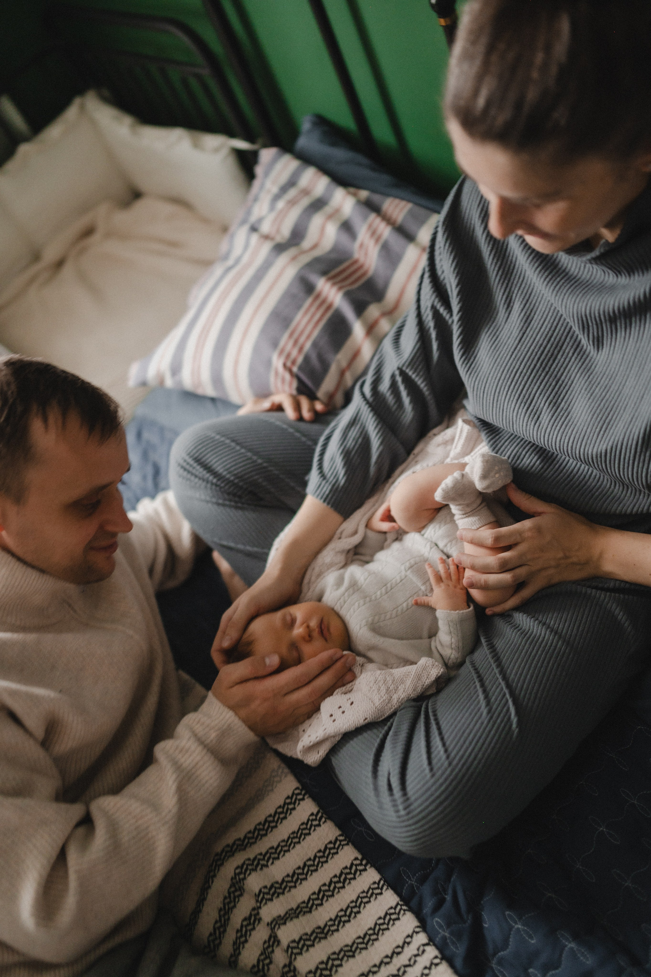 Дима, Нелли, Марк, Нина и Кира дома. Семейный и свадебный lifestyle-фотограф в Москве Мария Петрова