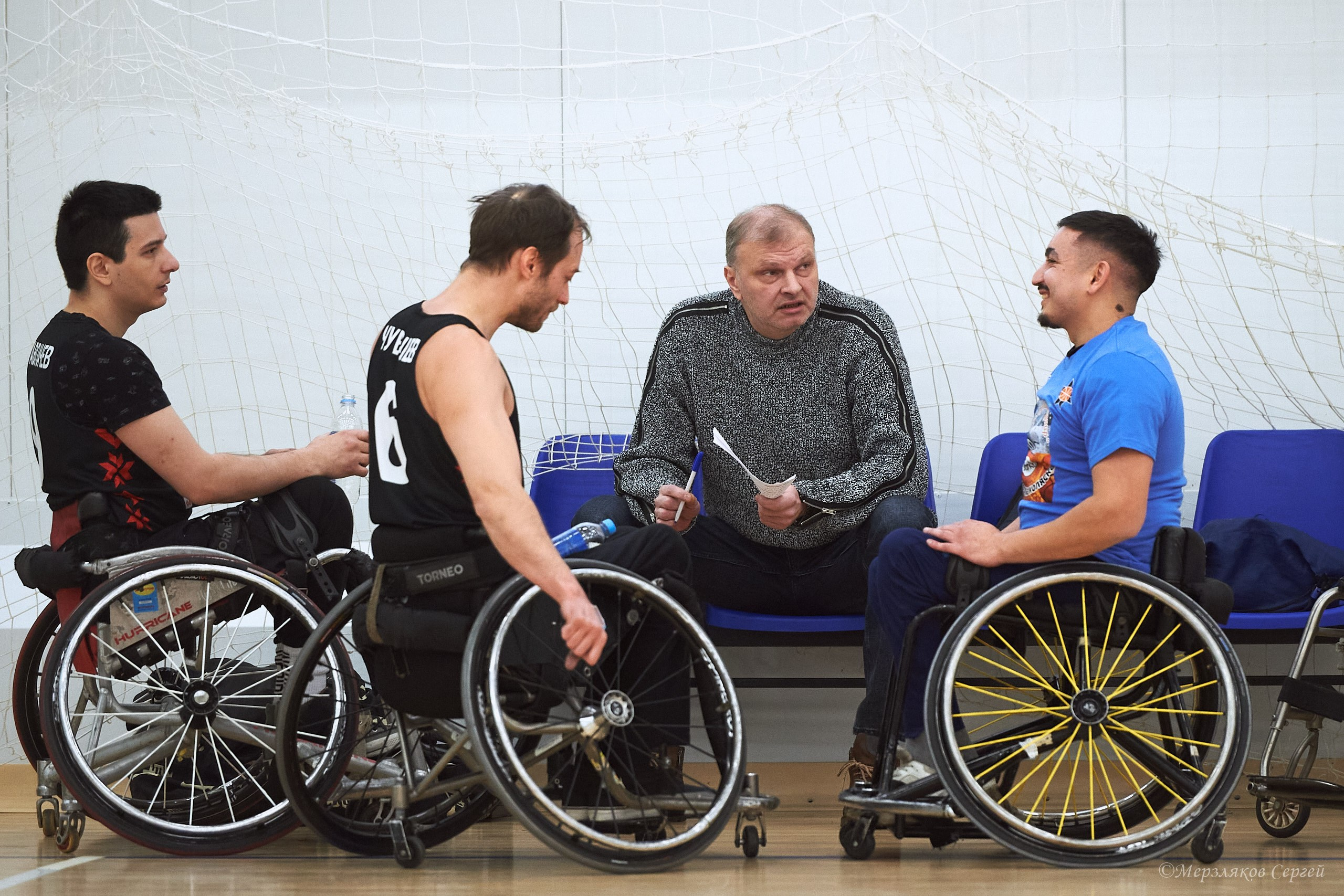 X традиционный Рождественский турнир по баскетболу на колясках. Ижевск. Спортивный репортажный фотограф в Ижевске Сергей Мерзляков
