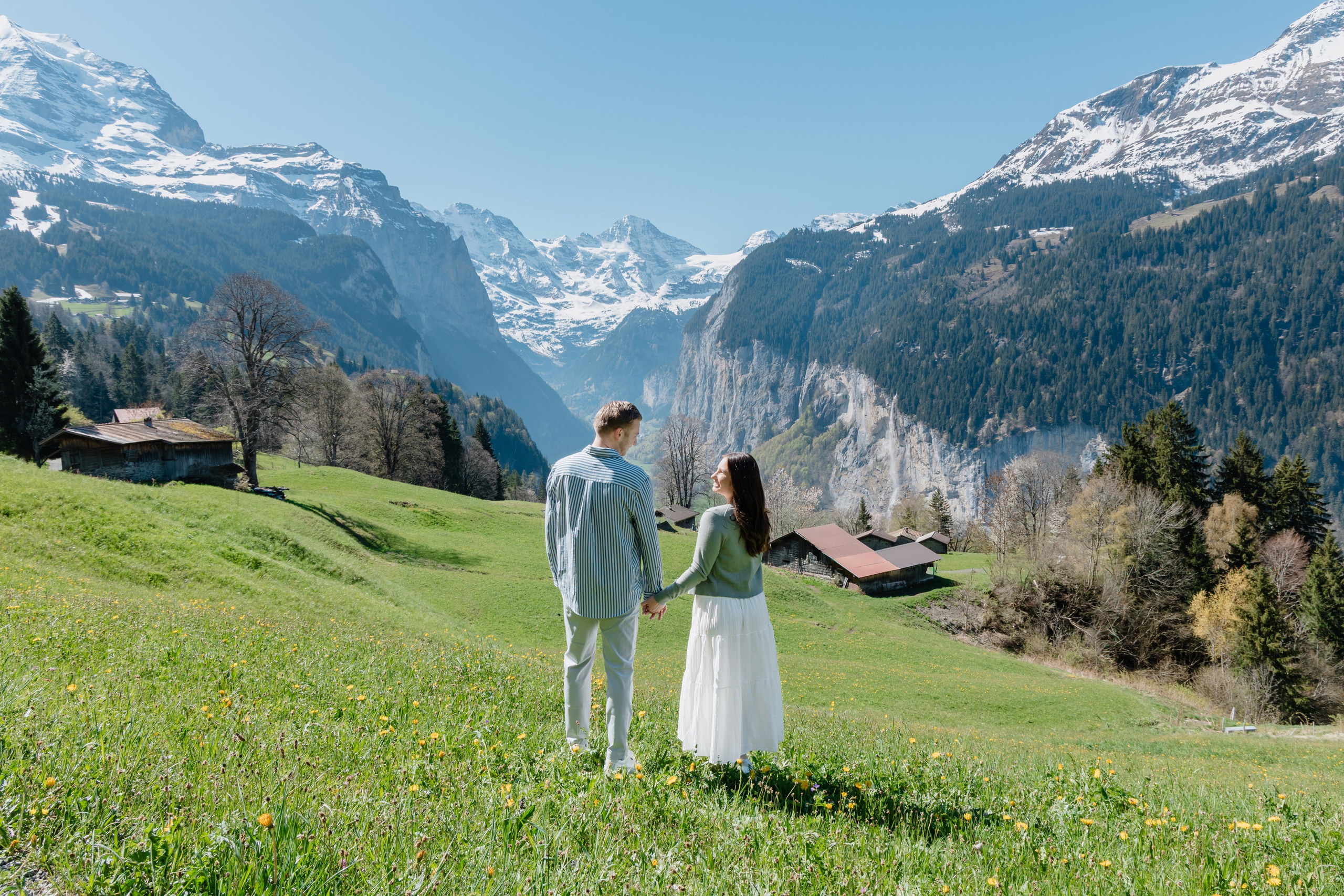 Wyatt & Abby (Wengen). Photographer in Interlaken area