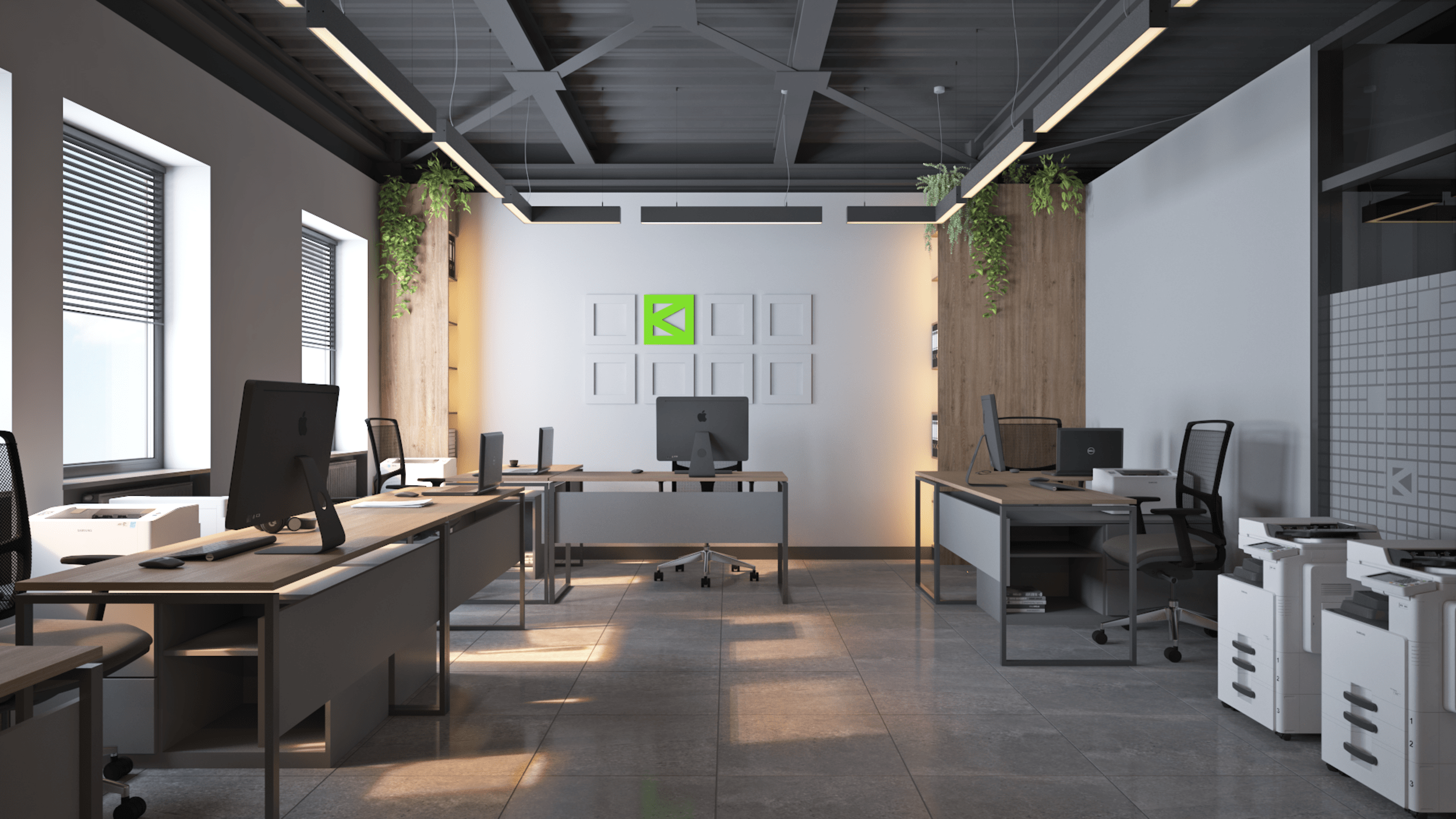 Офис компании Oknova. RASEN DESIGN. Архитектурные проекты зданий, интерьеров и благоустройства