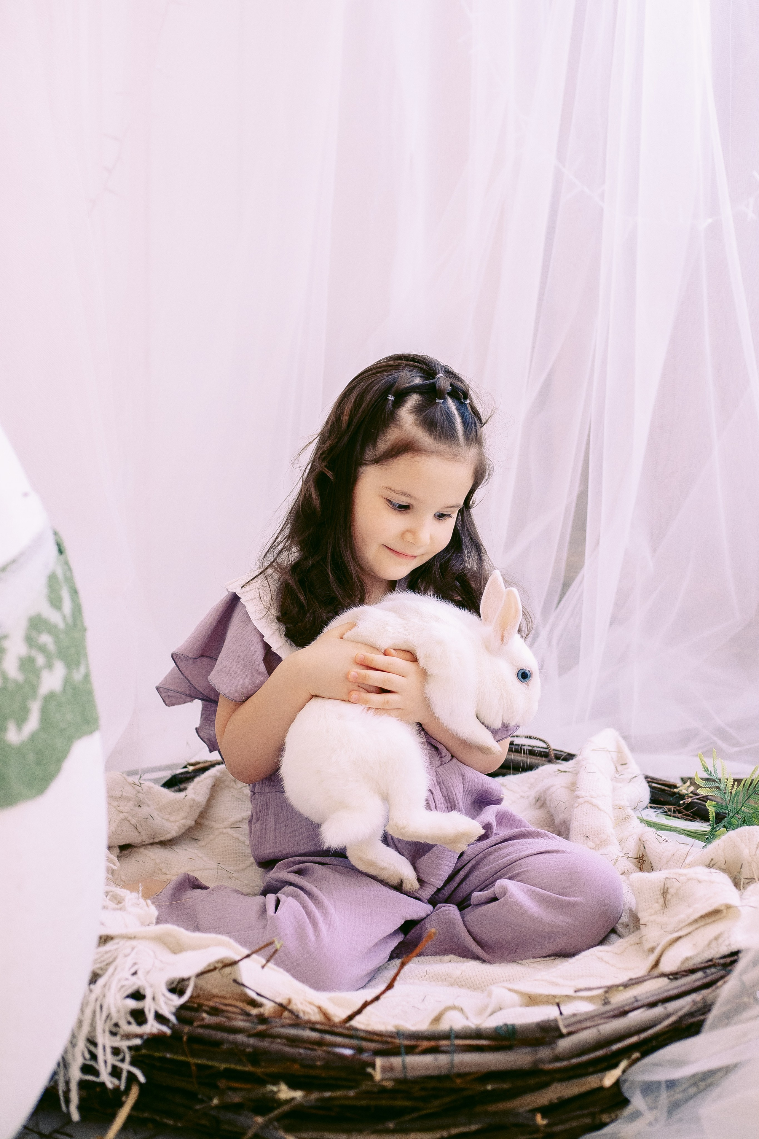 Пасхальная Фотосессия для Дарьи с утятами и кроликом. Фотограф в Санкт-Петербурге, Анна Скворцова