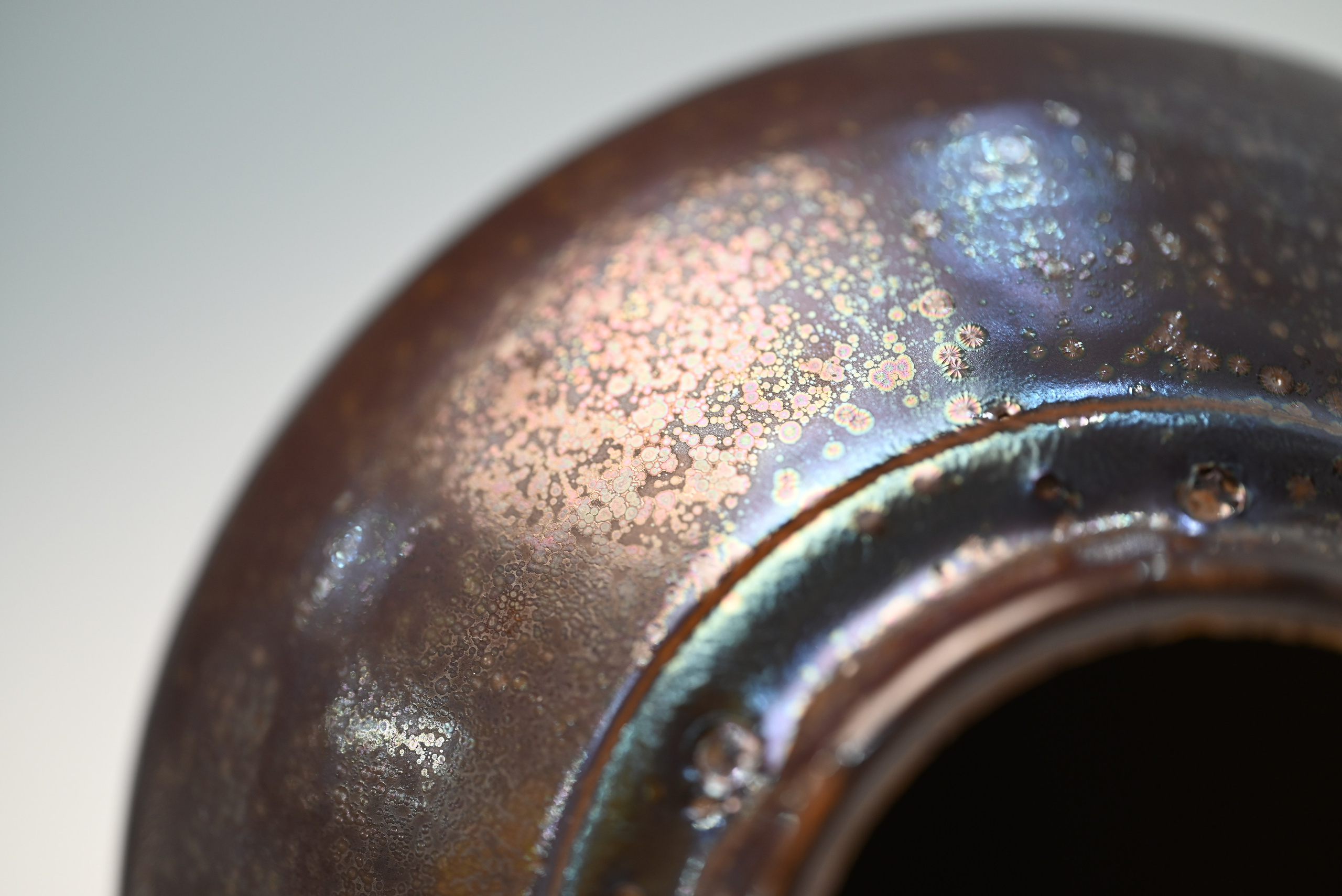 Сосуд Nº1. Каменная масса, глазурь. 40х16 см