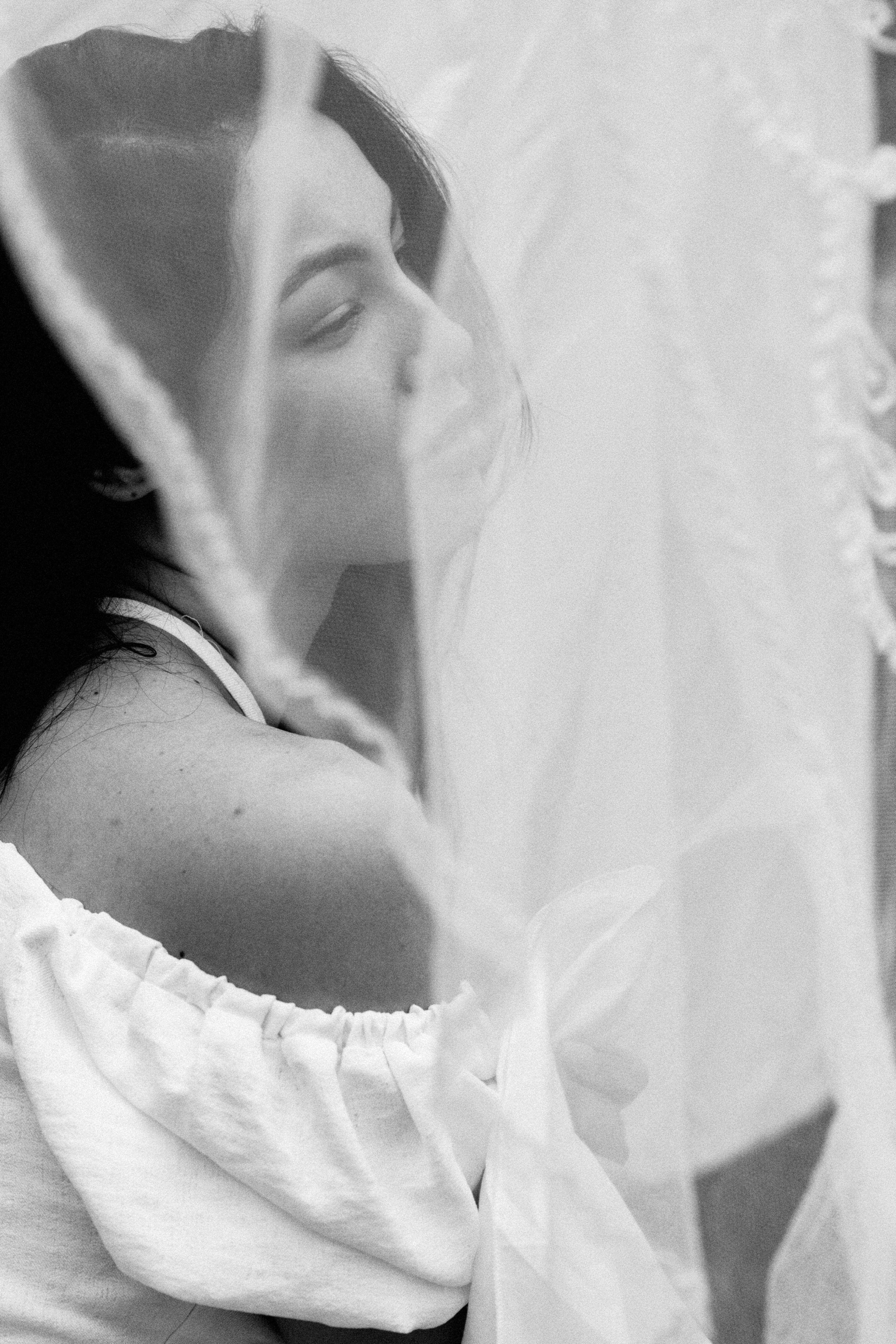 Чёрно-Белый женский портрет. Портретный фотограф в Челябинске