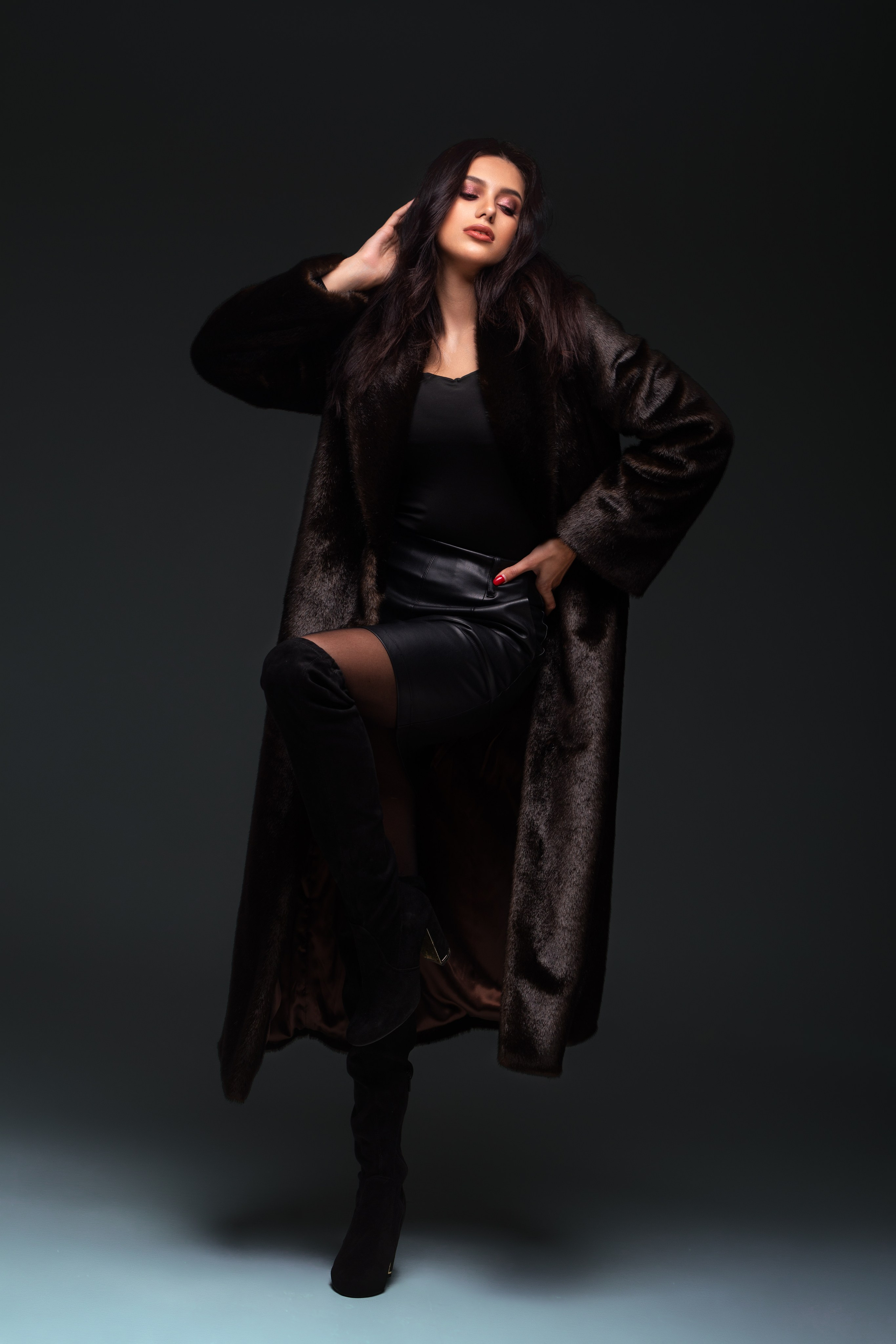 Съемка с Марианной в студии на циклораме в формате для «себя»