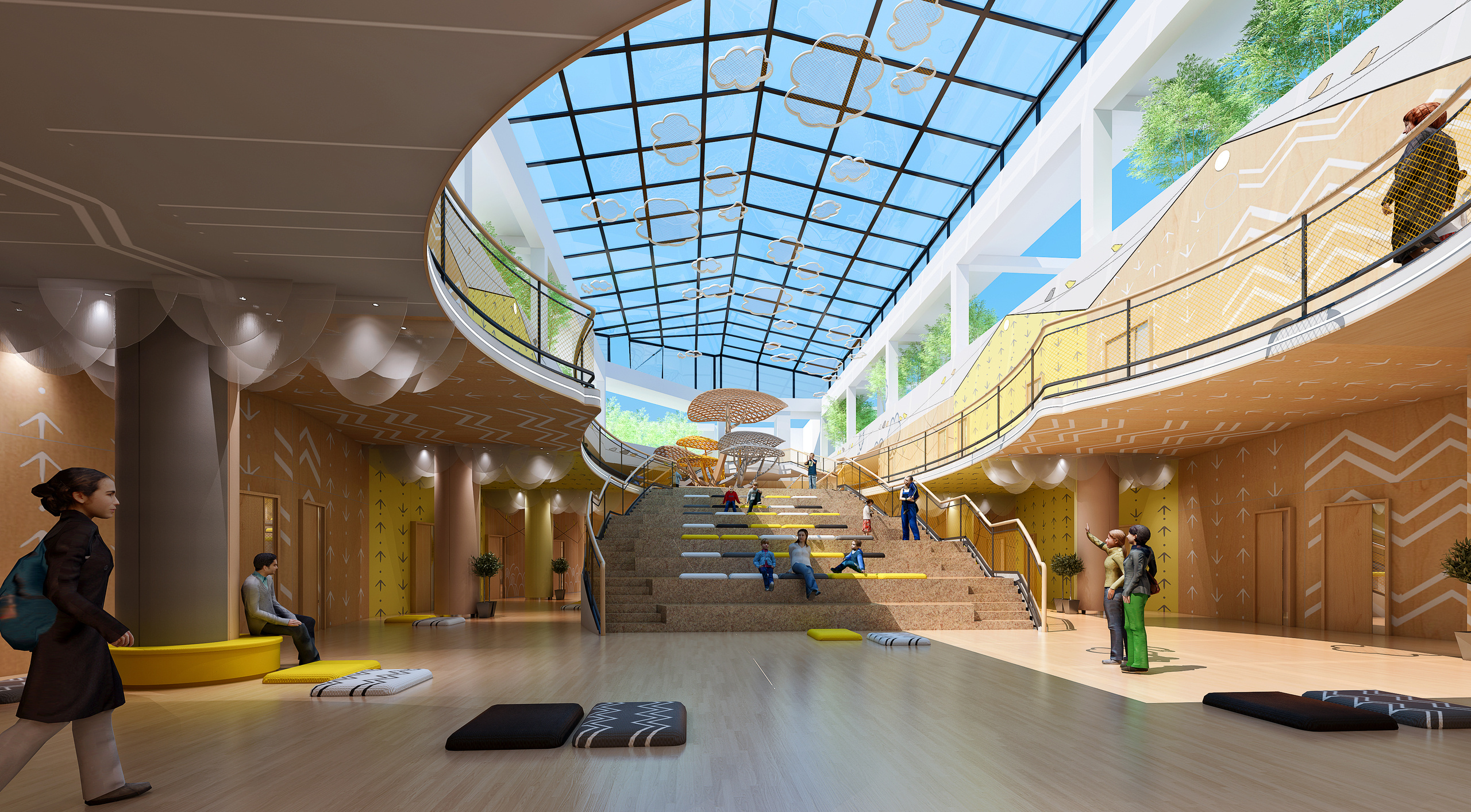 Children's creativity development center " Little birds" , Zhongshan , China. 2…. Студия дизайна интерьеров