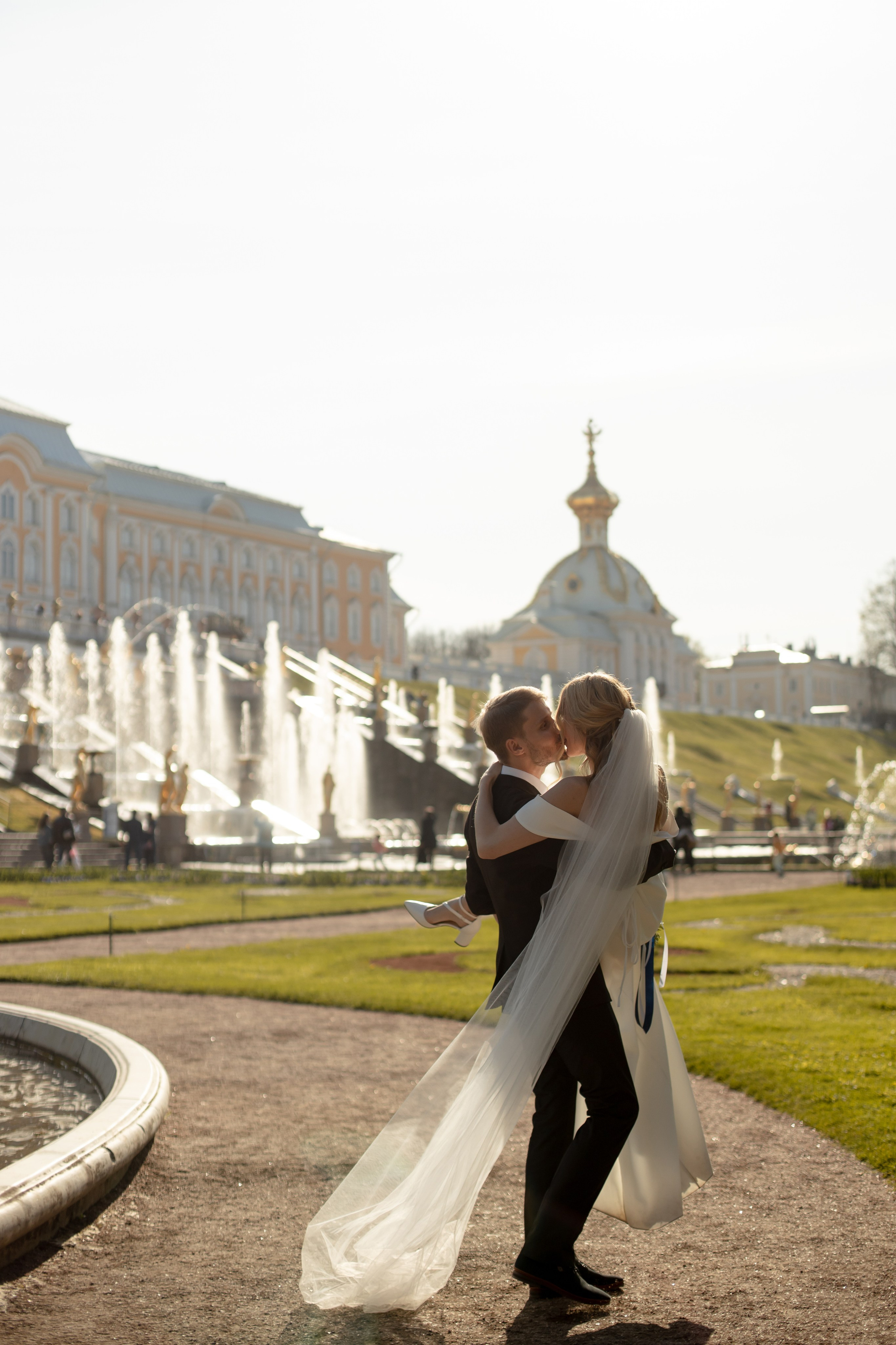 Петергоф / ЗАГС + прогулка. Свадебный и семейный фотограф в Москве Диана Левченко