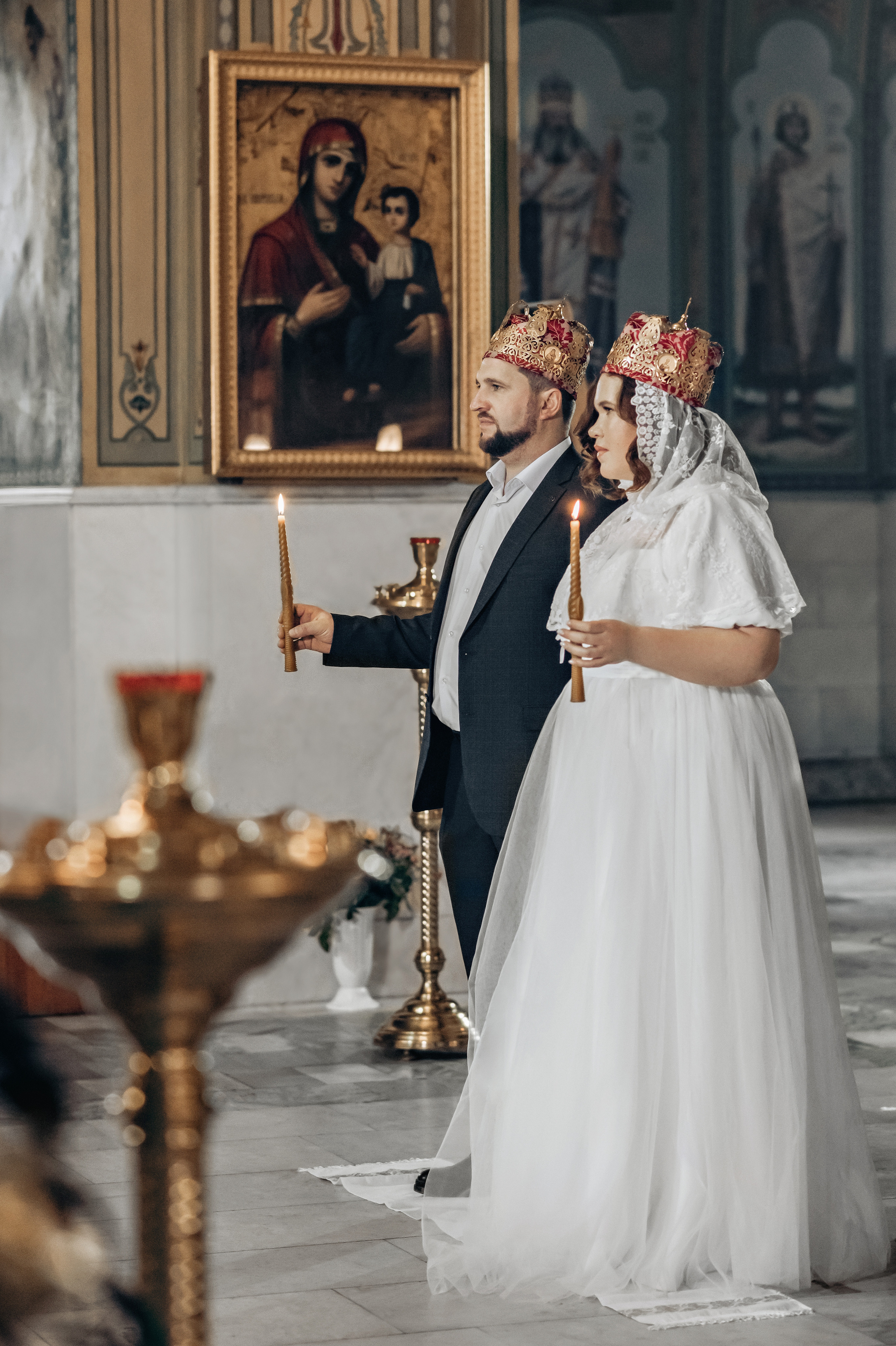 Венчание в храме Покрова Пресвятой Богородицы. Церковный фотограф на Таинство Крещения и Венчания в Оренбурге и Оренбургской области Екатерина Белкина