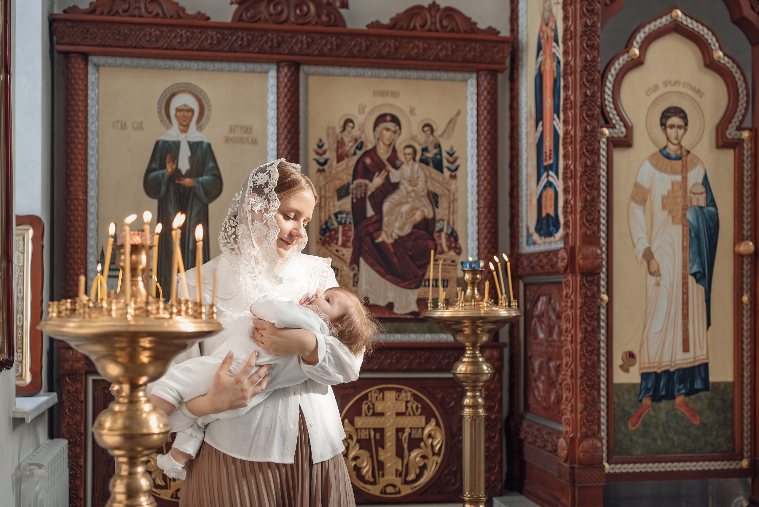 Крещение Зои. Церковный фотограф на Таинство Крещения и Венчания в Оренбурге и Оренбургской области Екатерина Белкина