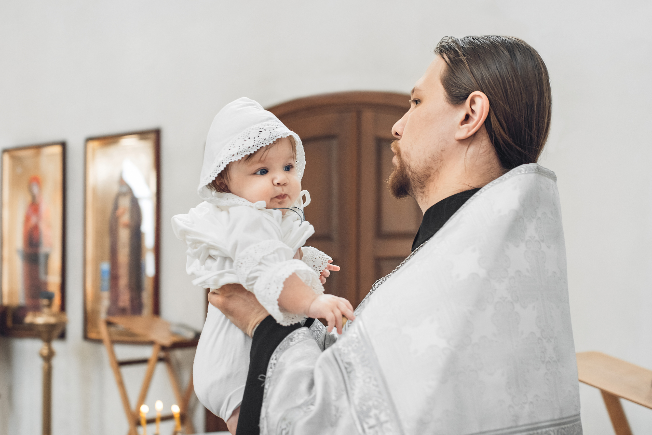 Крещение Зои. Церковный фотограф на Таинство Крещения и Венчания в Оренбурге и Оренбургской области Екатерина Белкина