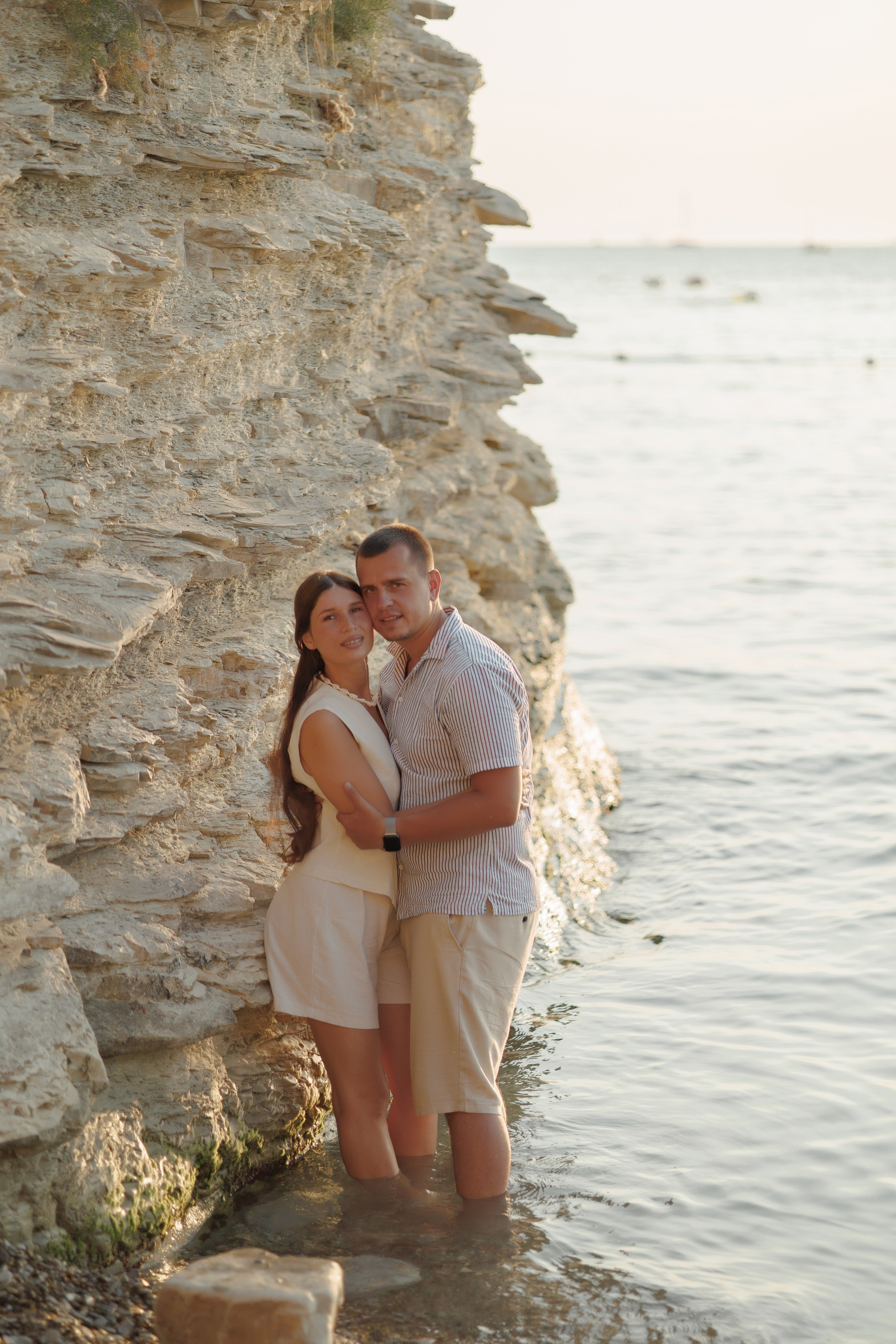 Закат на пляже Метрополь. Семейный и портретный фотограф в Геленджике Любовь Бодрова