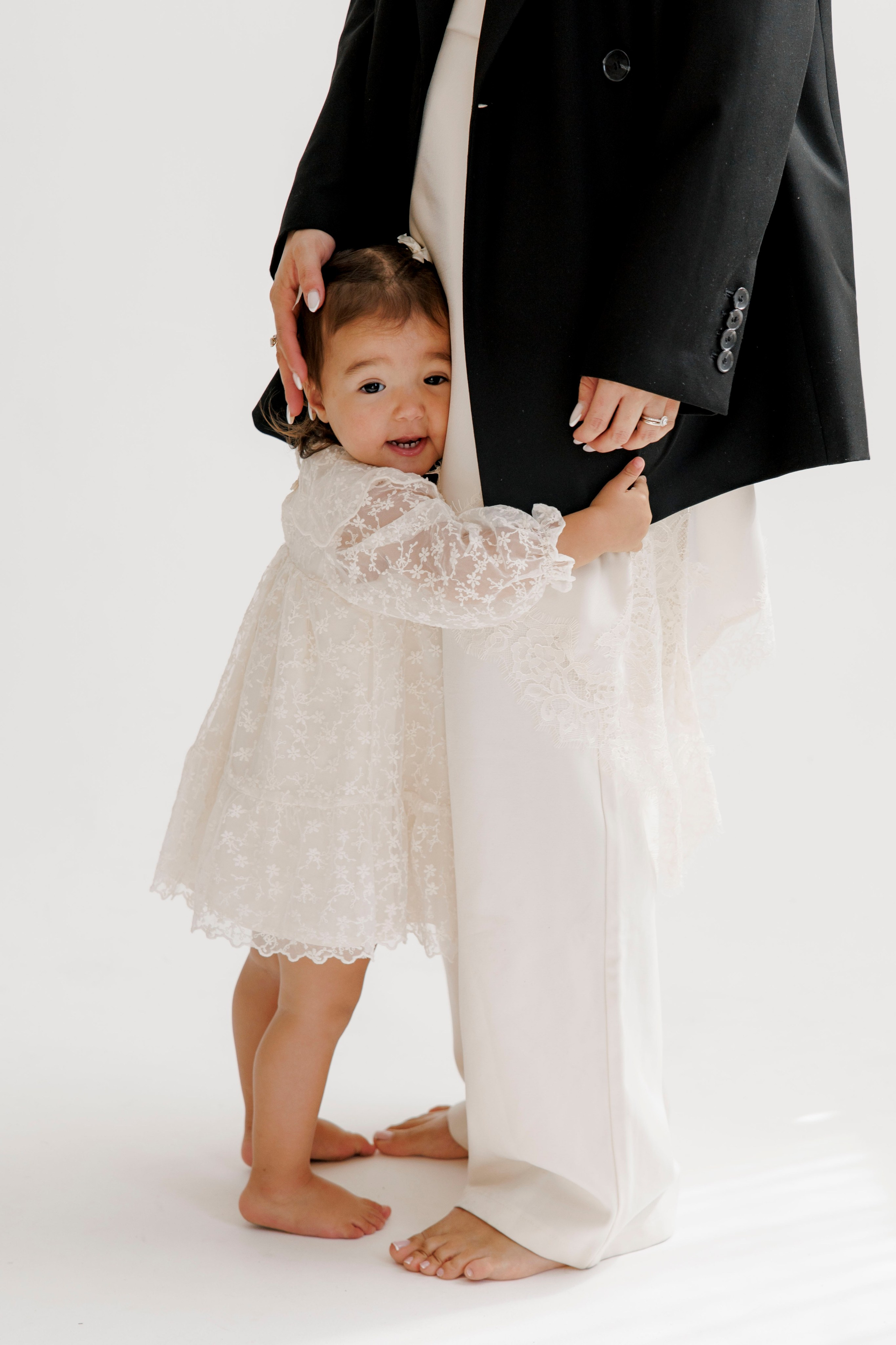 Family photoshoot inside the studio. Wedding and family photographer
