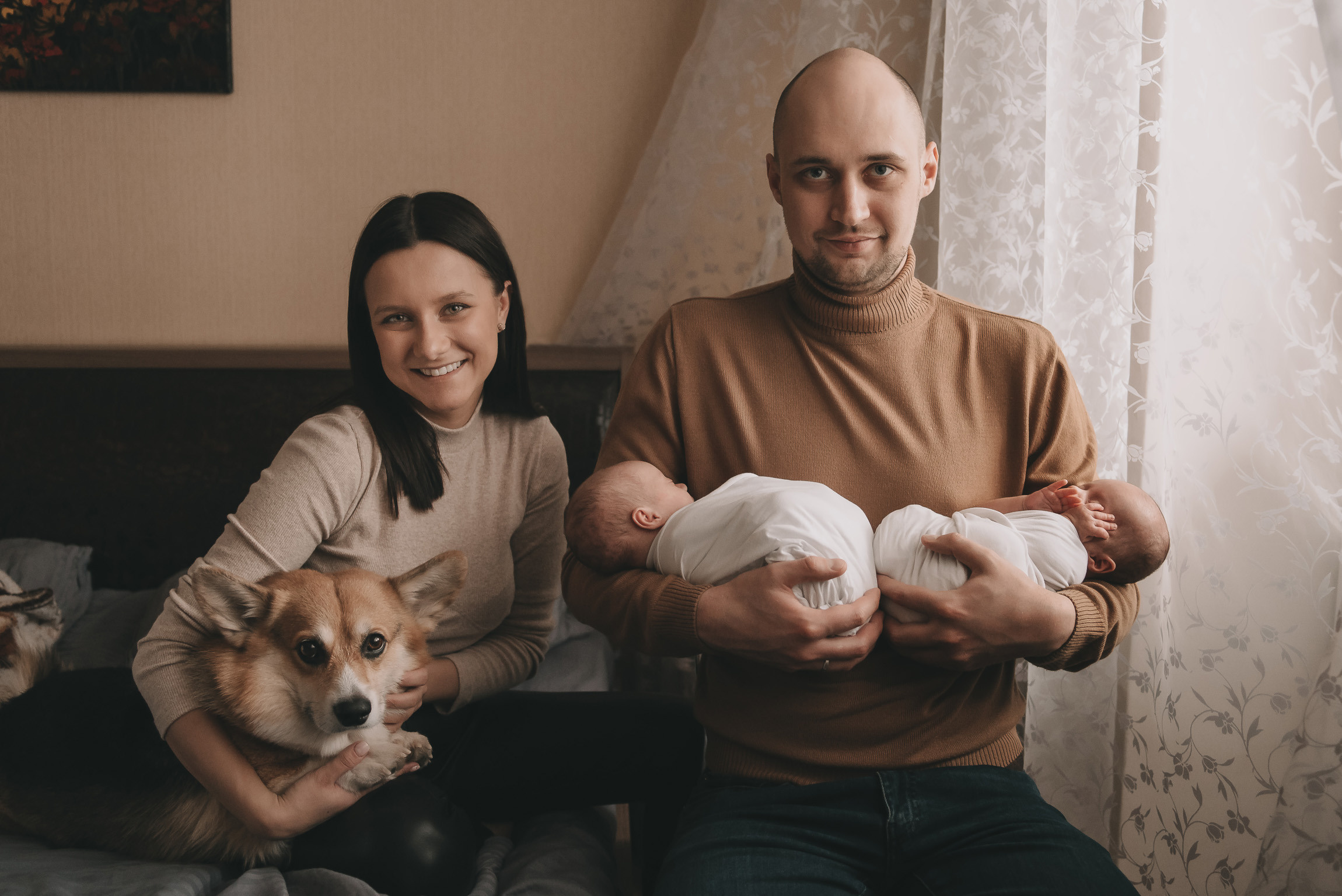 Егор и Артём. Фотограф новорожденных в стиле lifestyle в Воронеже Юлия Ключникова